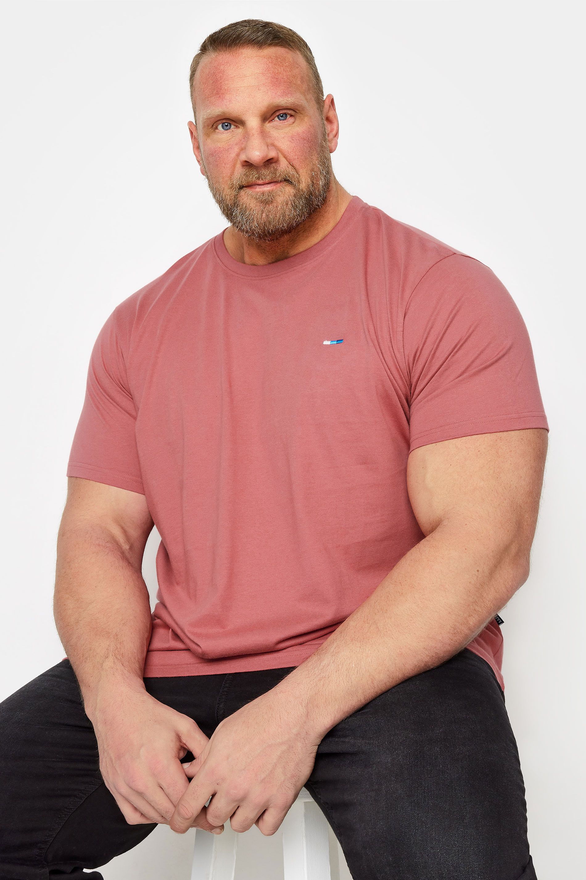 BadRhino Big & Tall Pink Core T-Shirt | BadRhino 1