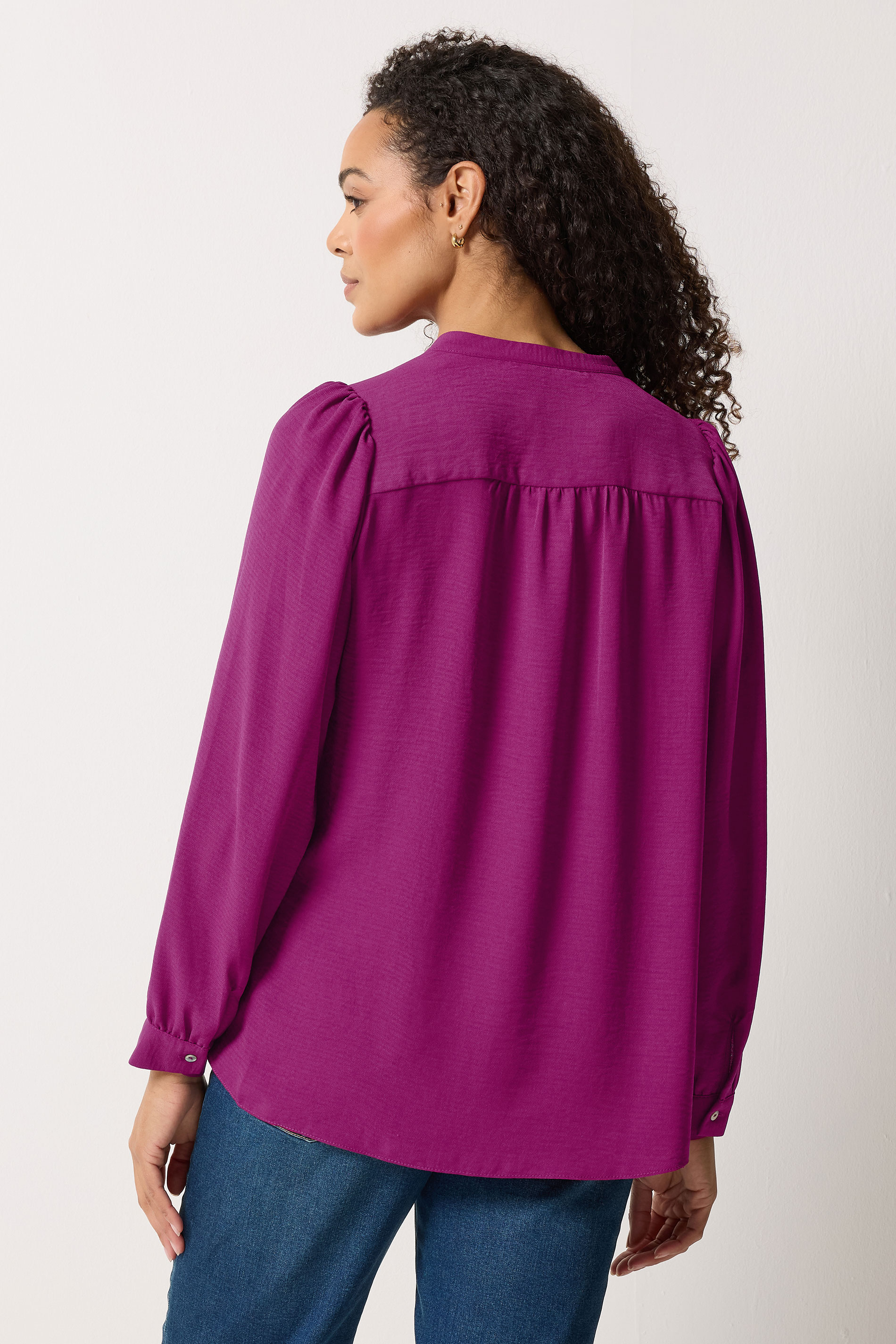 M&Co Pink Notch Neck Blouse | M&Co 2