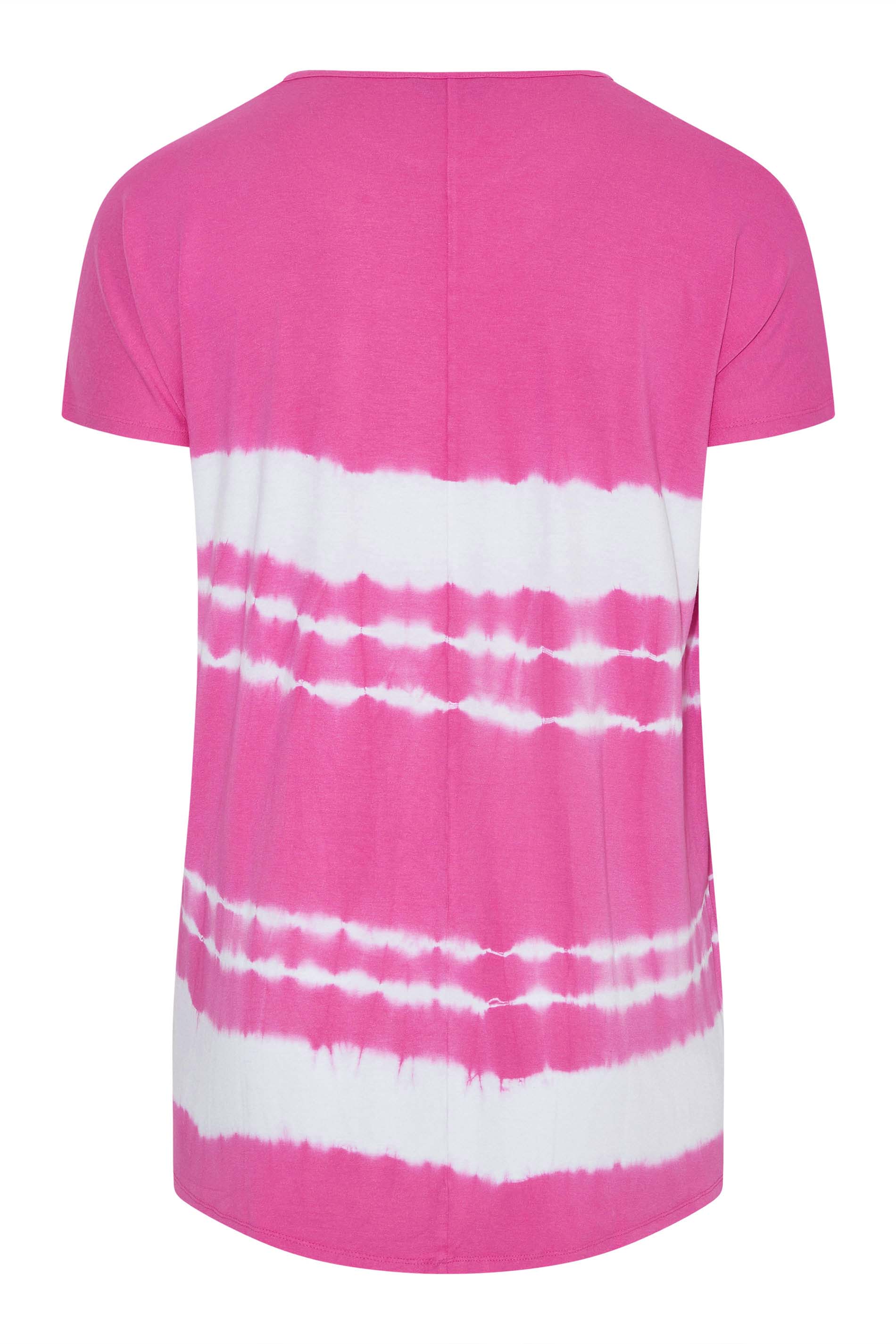 Grande taille  Tops Grande taille  T-Shirts | T-Shirt Rose Tie & Dye en Jersey - IO49169