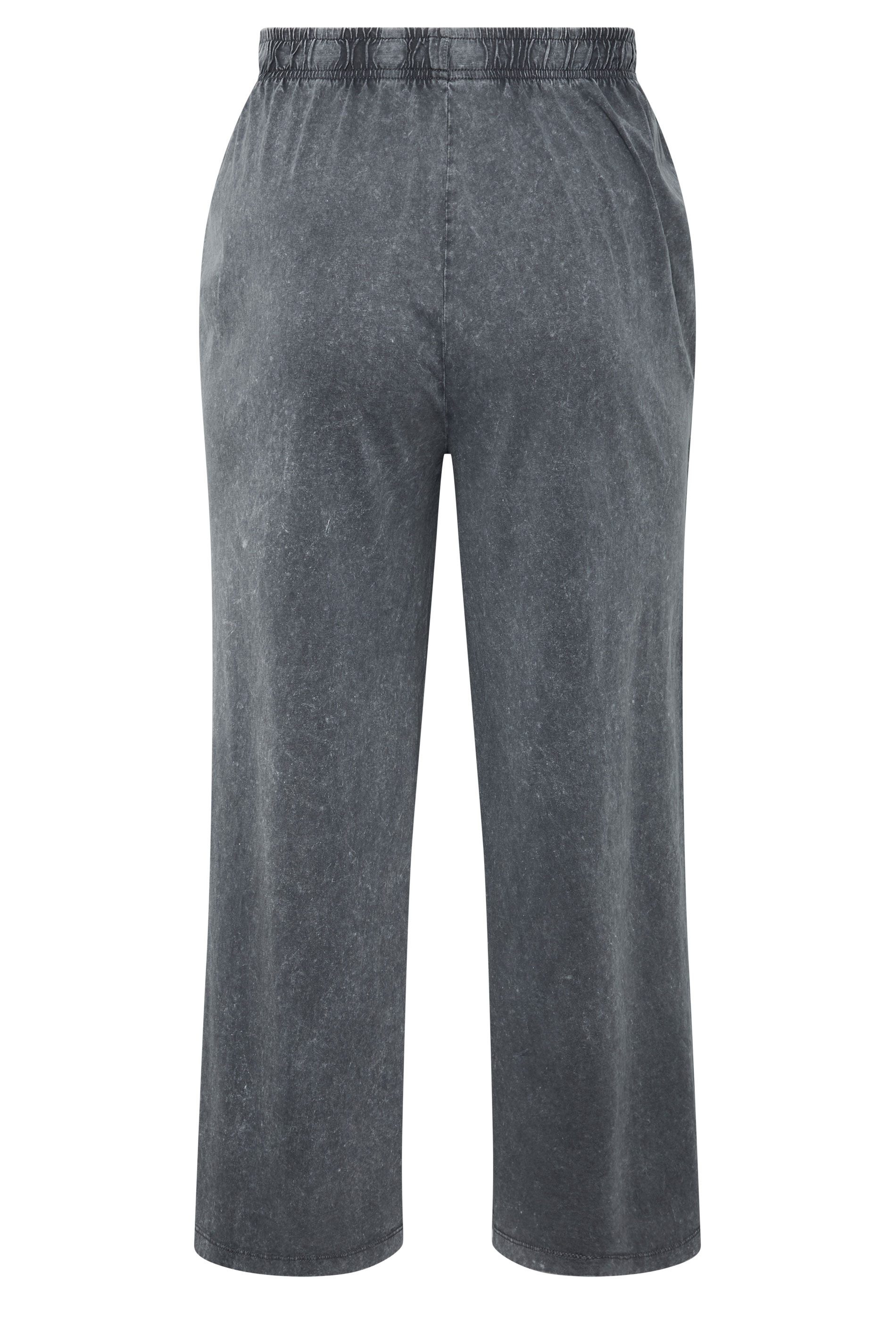 LIMITED COLLECTION Plus Size Grey Acid Wash Wide Leg Trousers | Yours Clothing 6