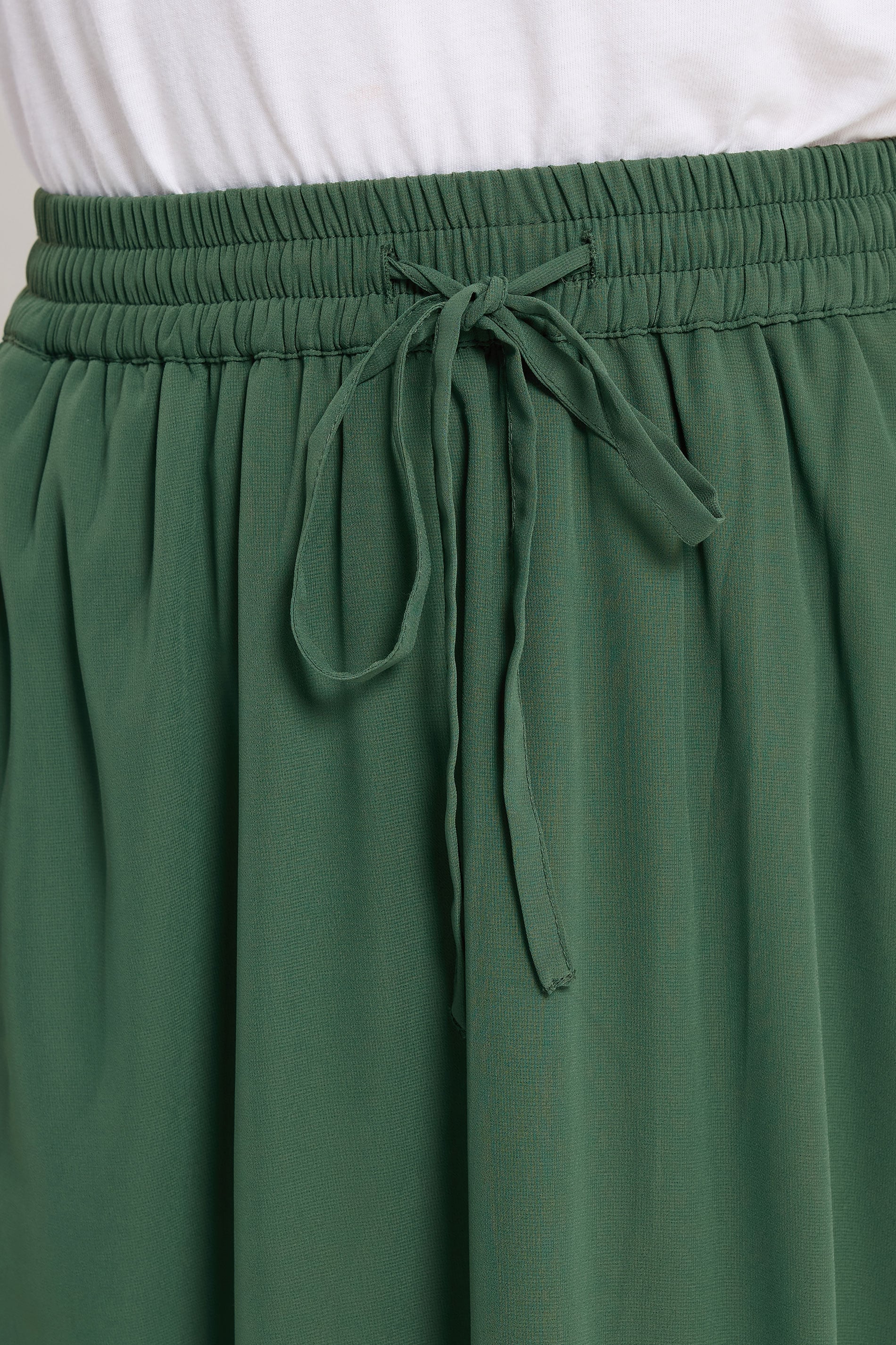 LTS Tall Women's Forest Green Tie Waist Maxi Skirt | Long Tall Sally 4
