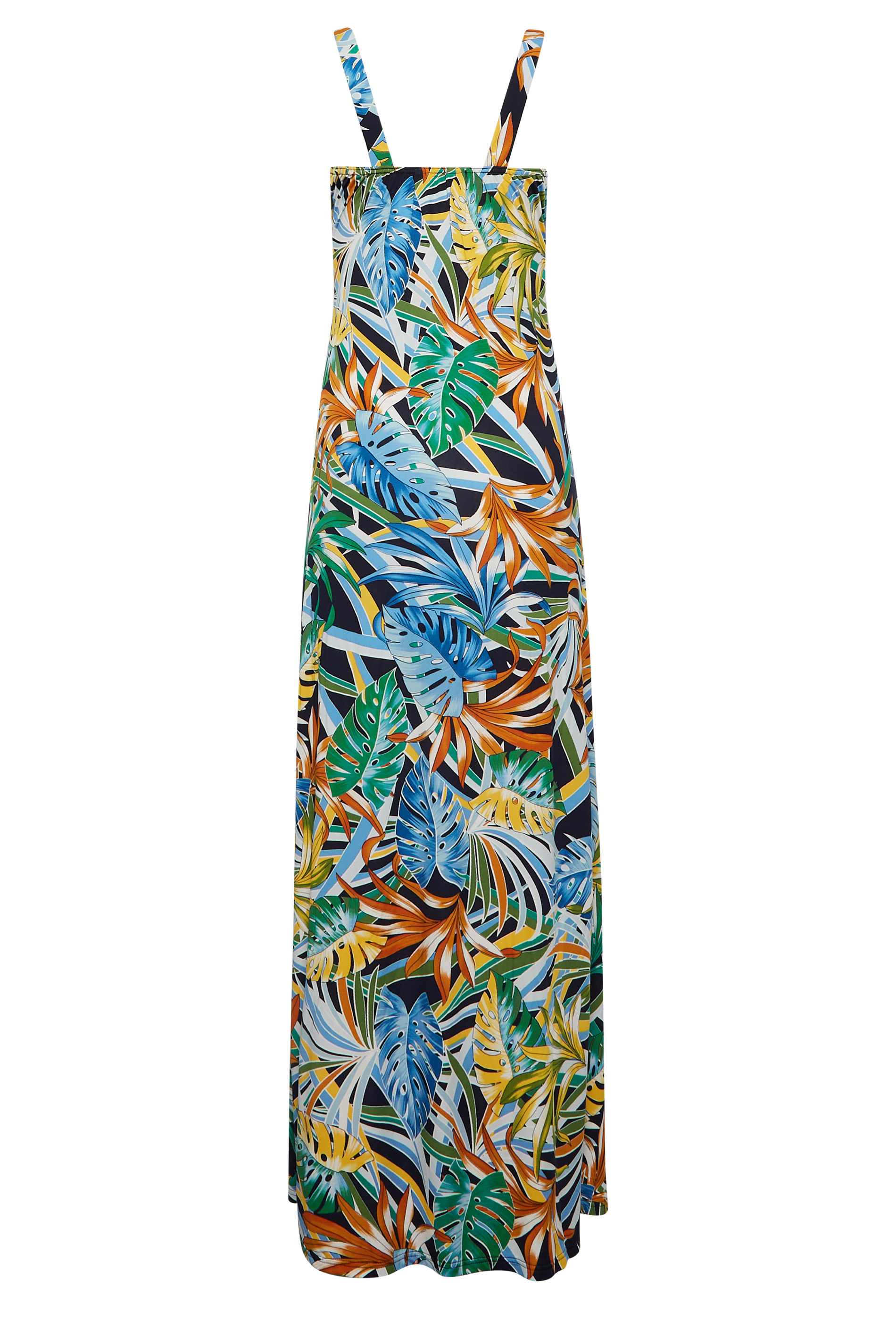LTS Tall Green Palm Leaf Print Maxi Dress | Long Tall Sally  3