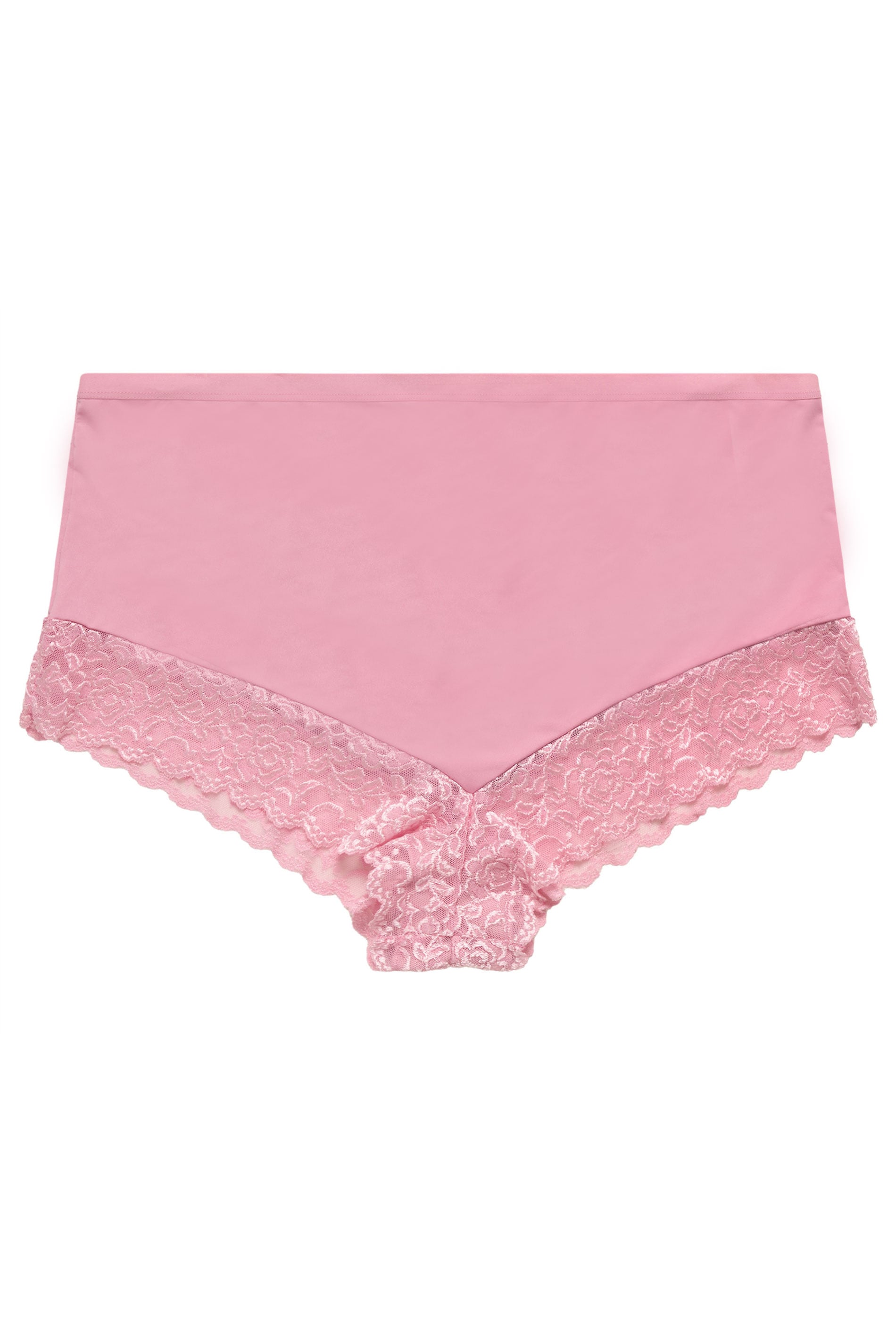 YOURSET 3 PACK Plus Size Pink Lace Trim Full Briefs | Yours Clothing 8