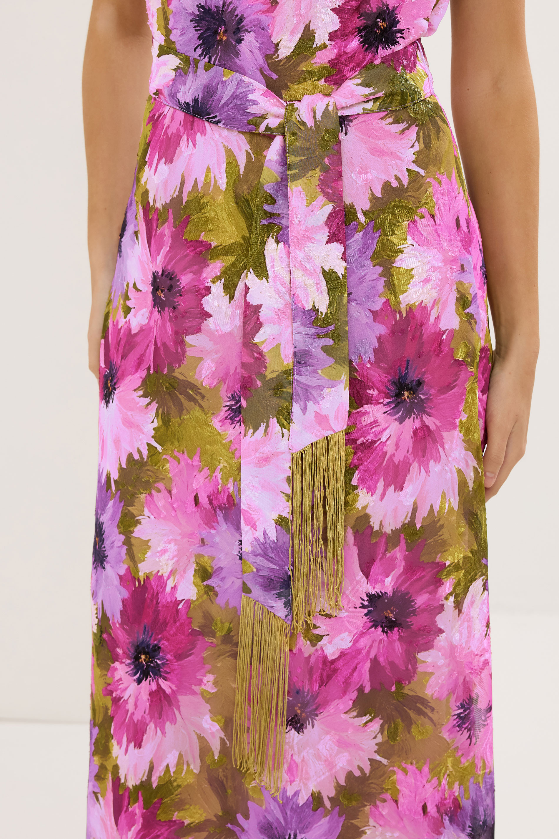 STAR Pink Floral Tassel Detail Dress | StarByJM 4