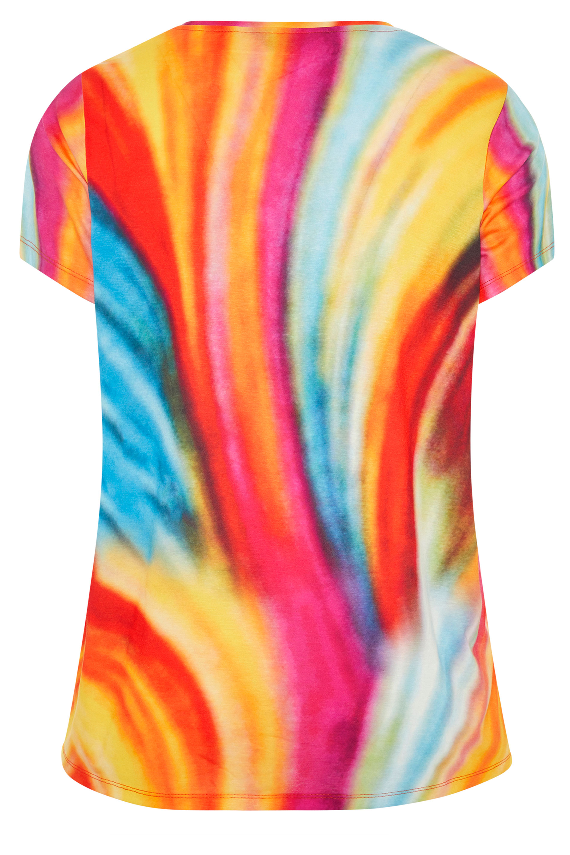 Grande taille  Tops Grande taille  T-Shirts | Top Manches Courtes Imprimé Tie & Dye - ZL42169