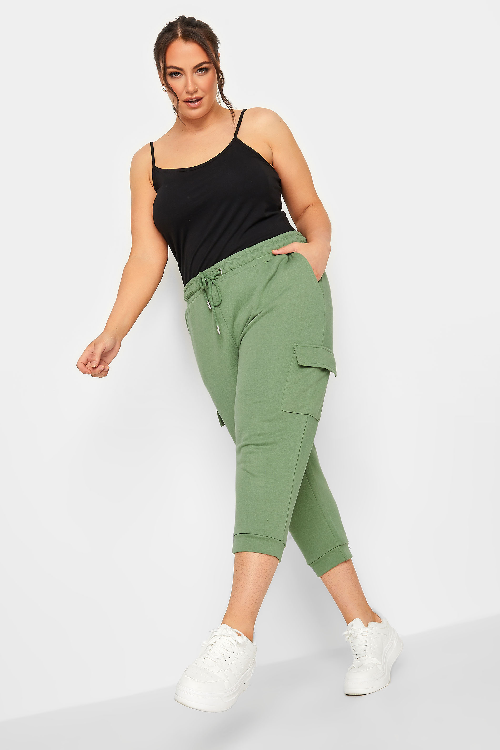 Healthy Petite Jogger Bottoms in Sage