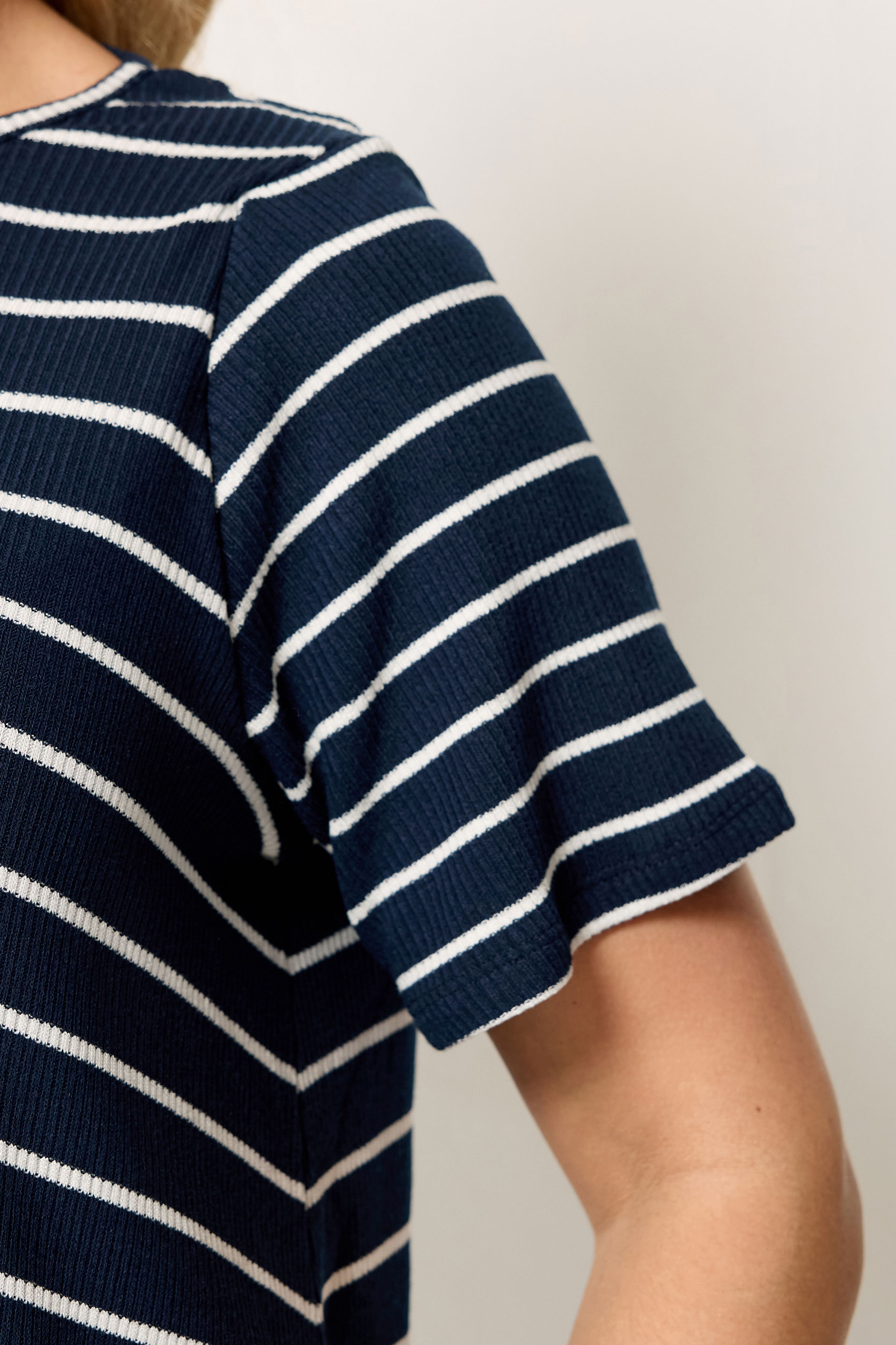 Yours Plus Size Black Stripe T-Shirt | Yours Clothing 4