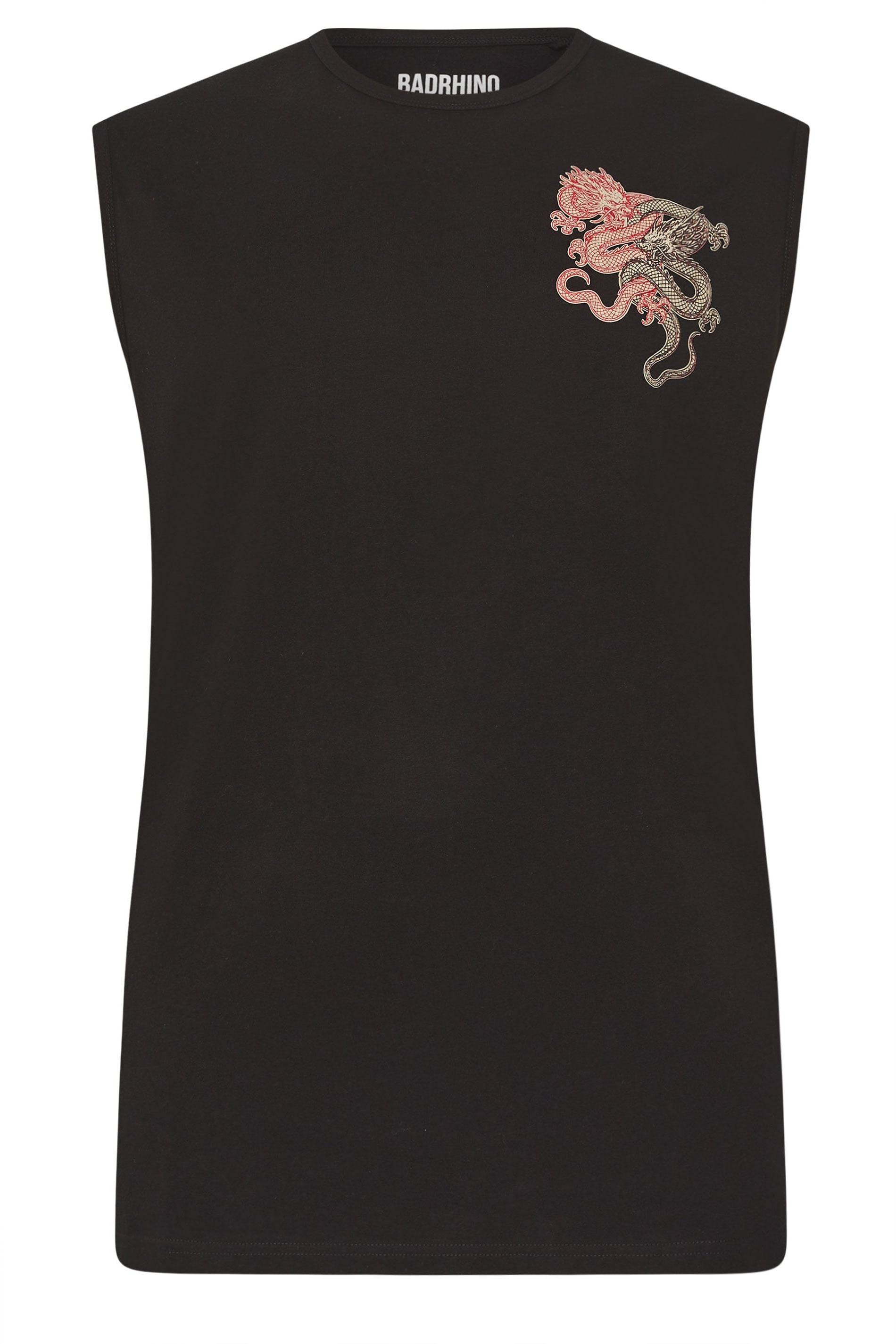 BadRhino Big & Tall Black Dragon Graphic Vest | BadRhino 6
