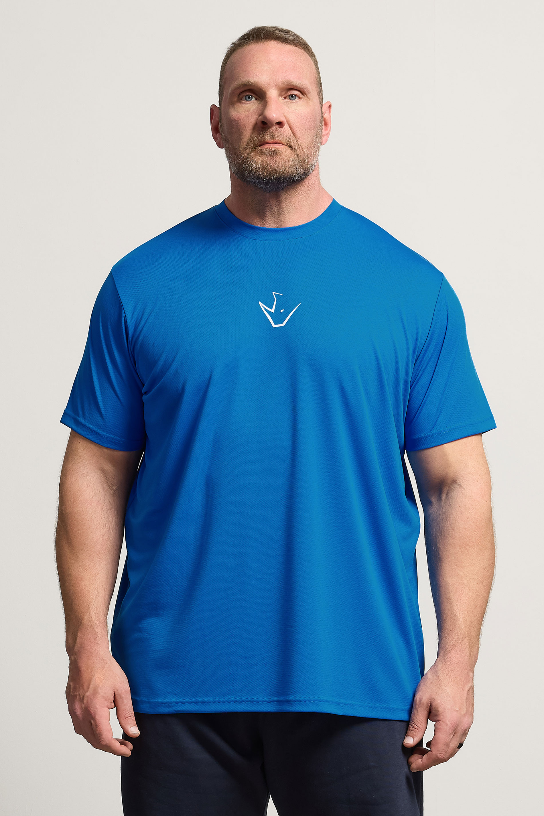 IronRhino Big & Tall Cobalt Blue Performance T-Shirt | Badrhino 3