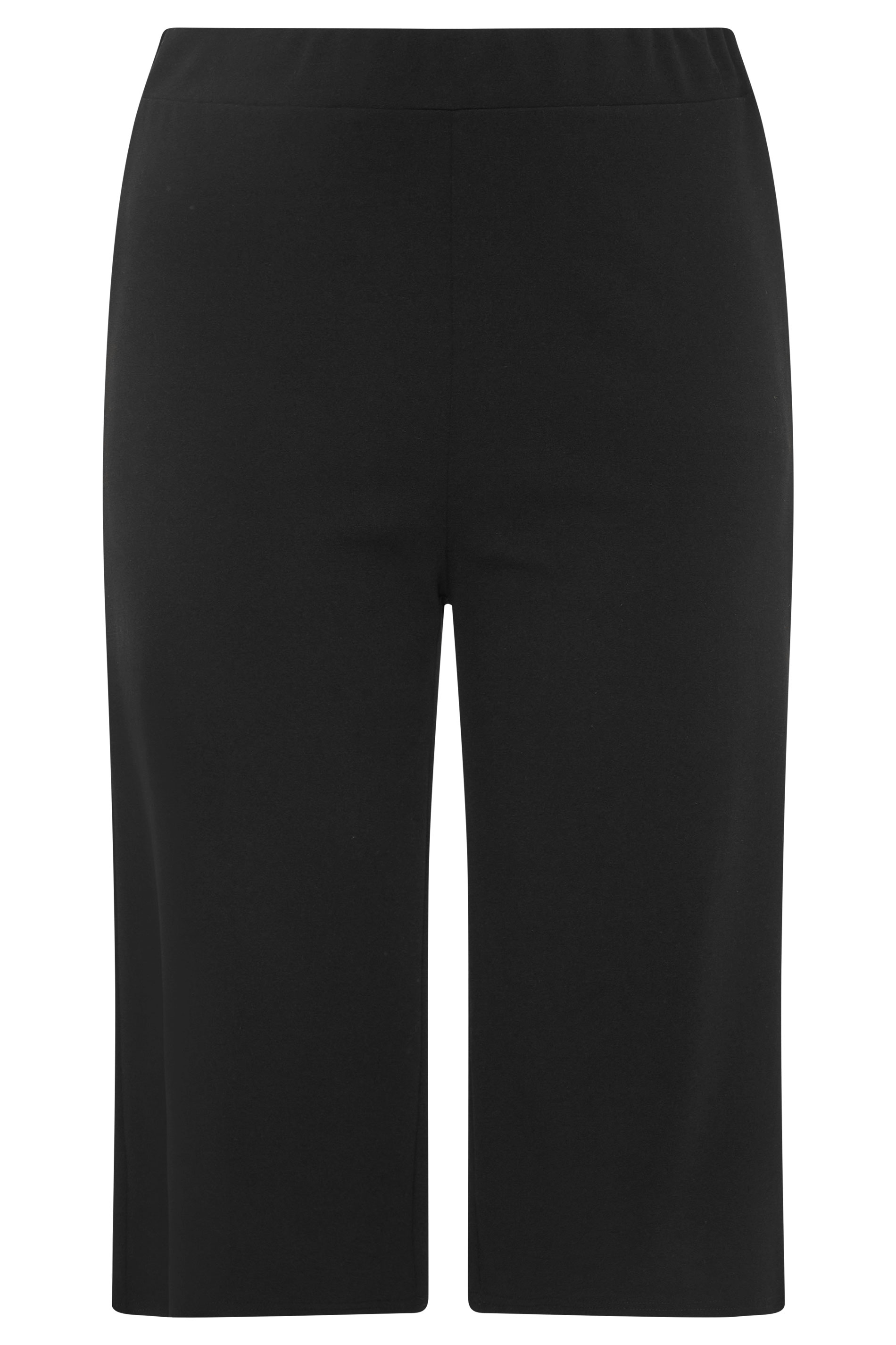 YOURS LONDON Black Wide Leg Culottes | Yours Clothing