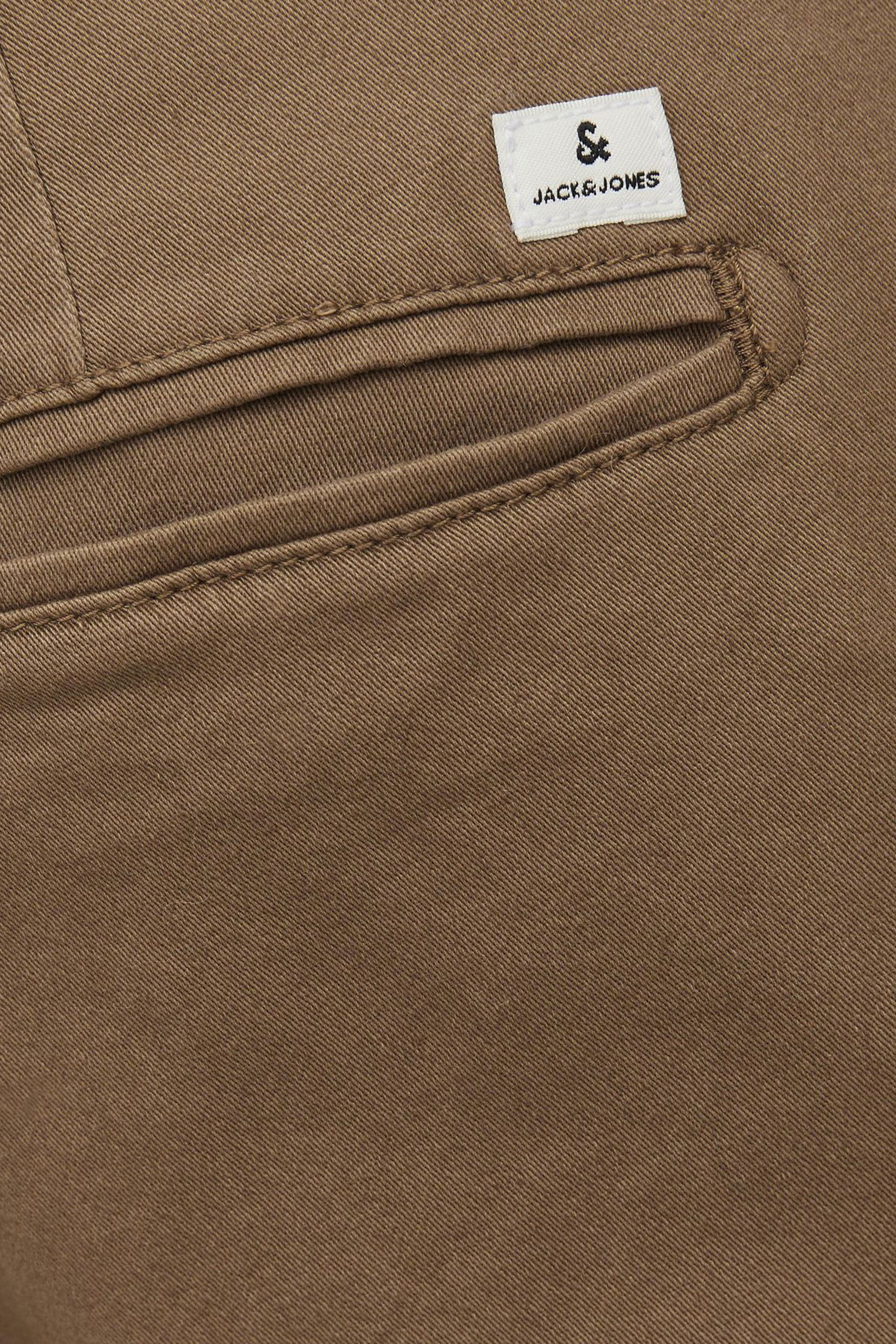 JACK & JONES Big & Tall Otter Brown 'Marco' Chino Trousers | BadRhino 2