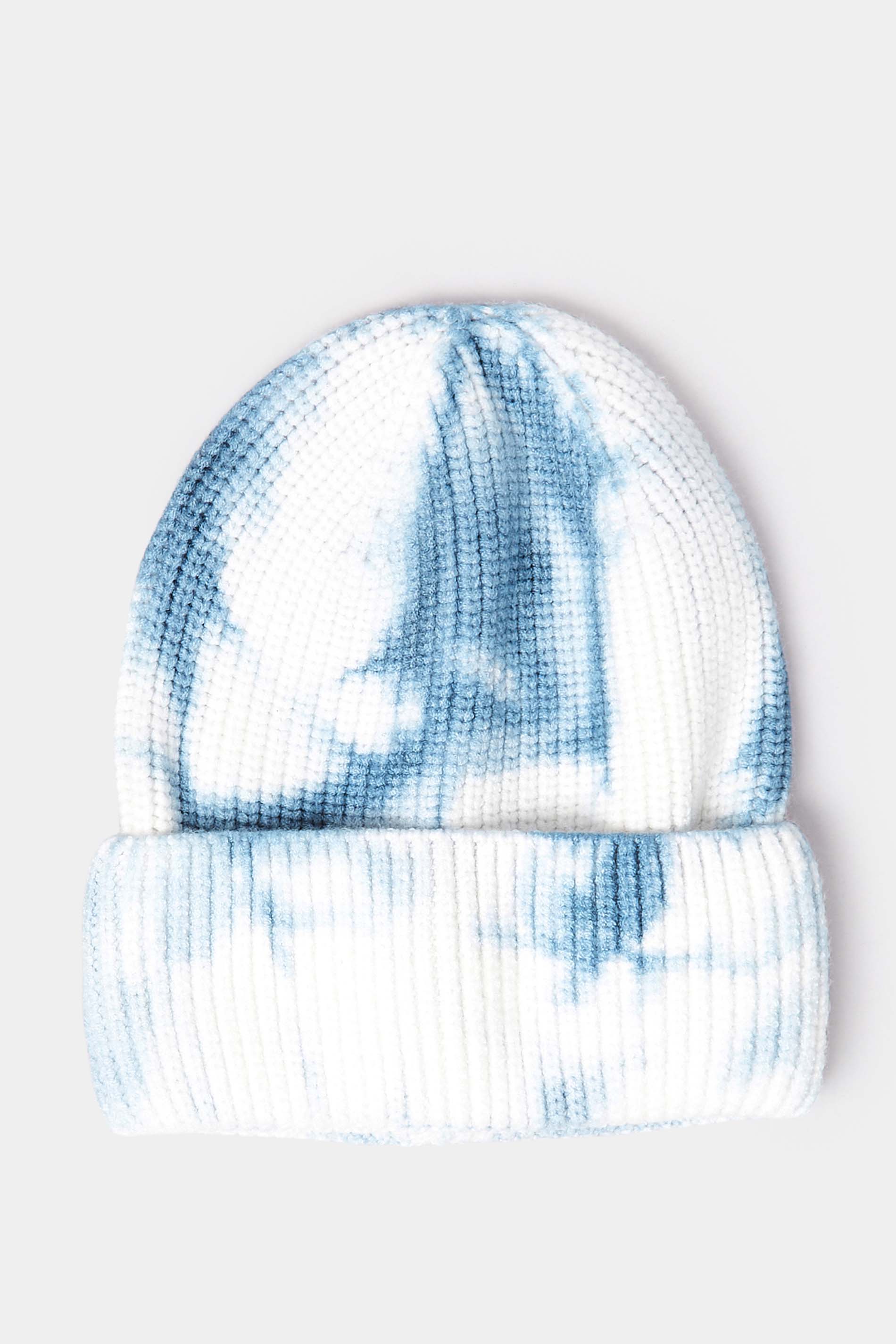 Blue & White Beanie Hat 2