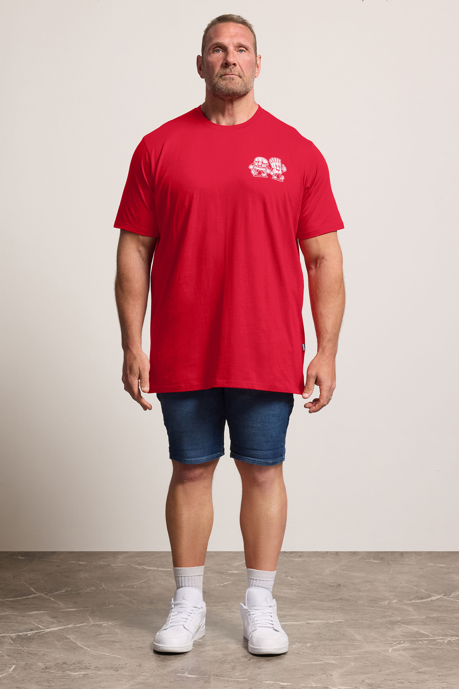 BadRhino Big & Tall Red Extra Long 'Grill & Chill' T-Shirt | BadRhino 1