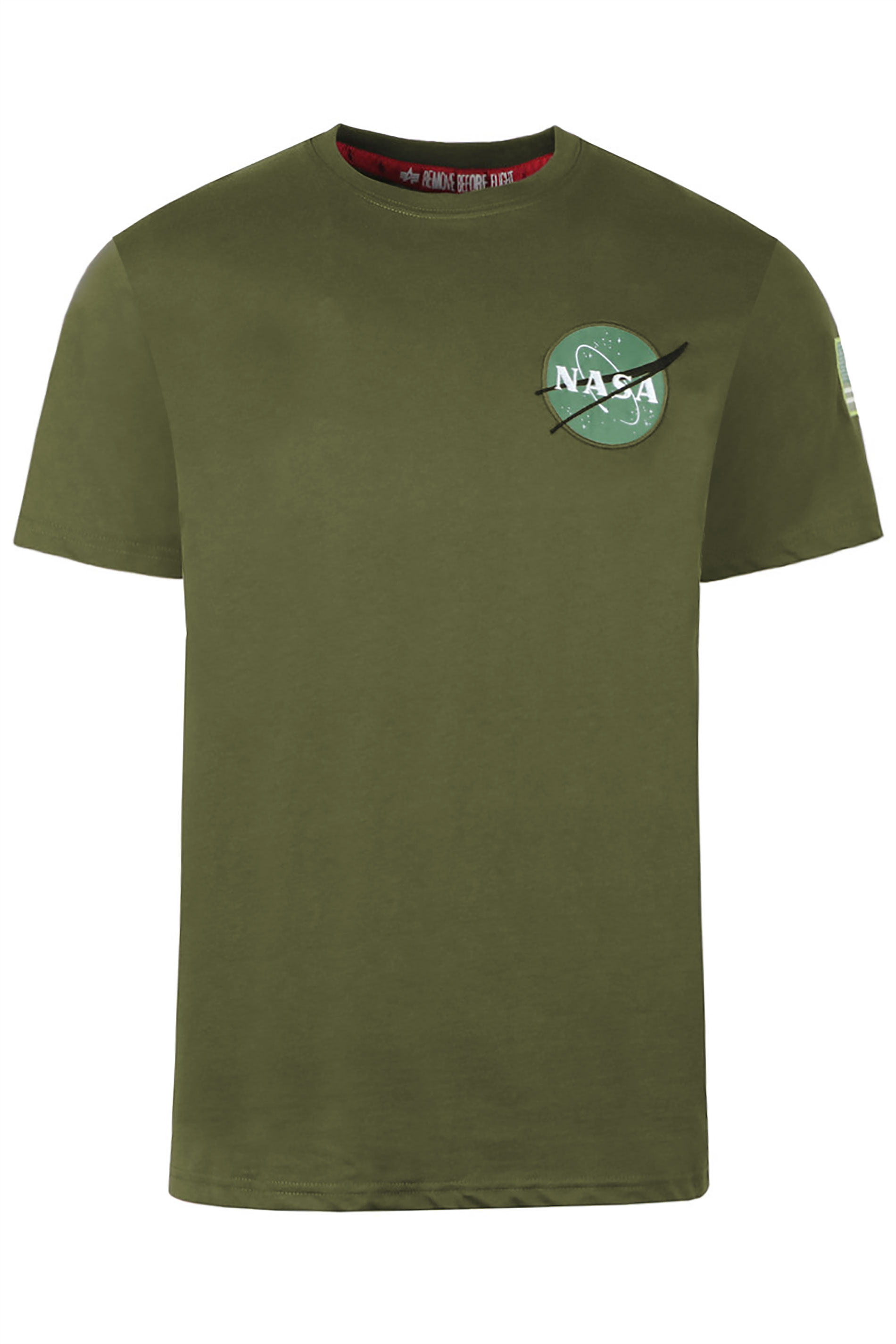ALPHA INDUSTRIES Green Space Shuttle T-Shirt_F.jpg