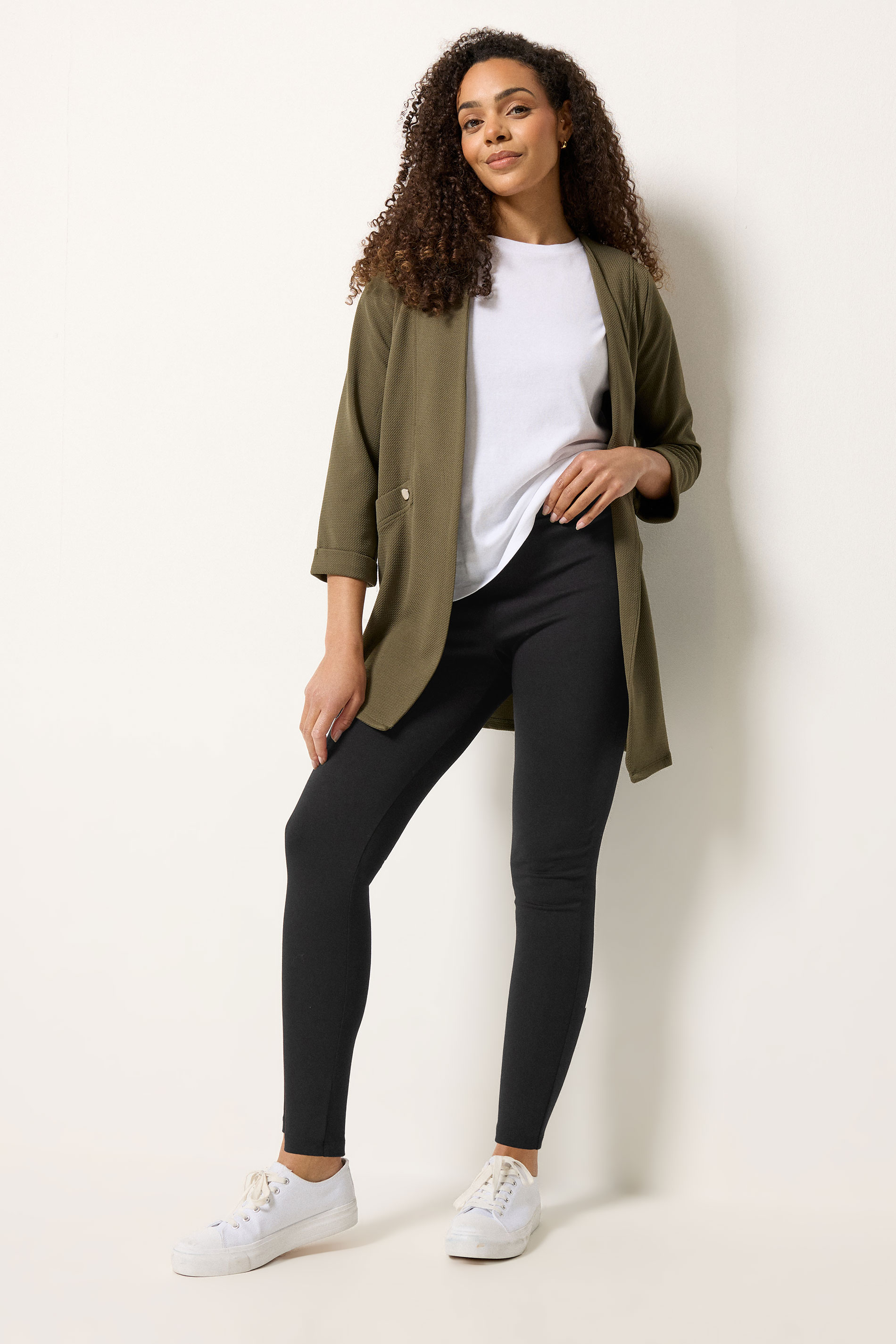 M&Co Black Ponte High Waisted Leggings | M&Co 1