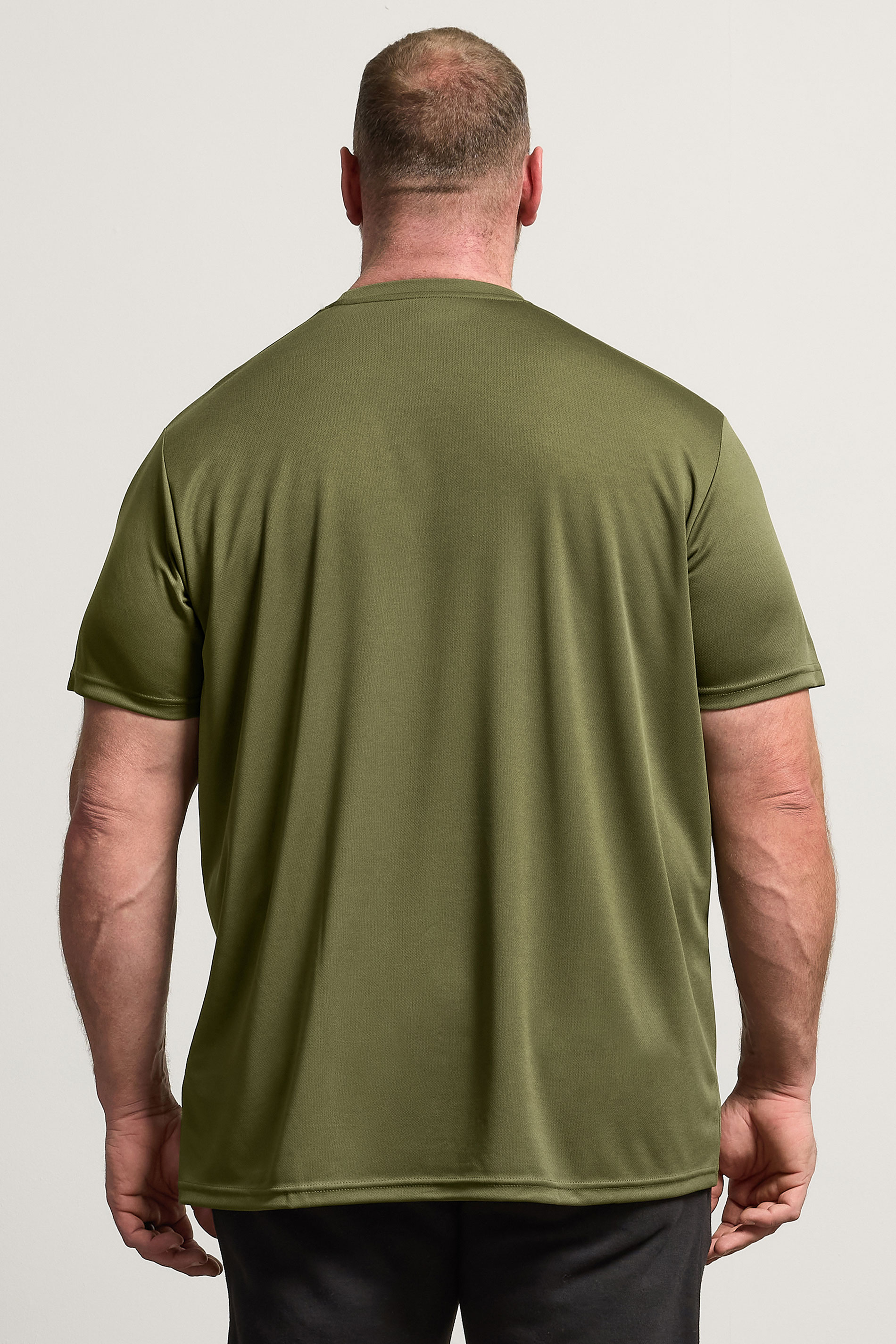 IronRhino Big & Tall Olive Green Performance T-Shirt | BadRhino 2