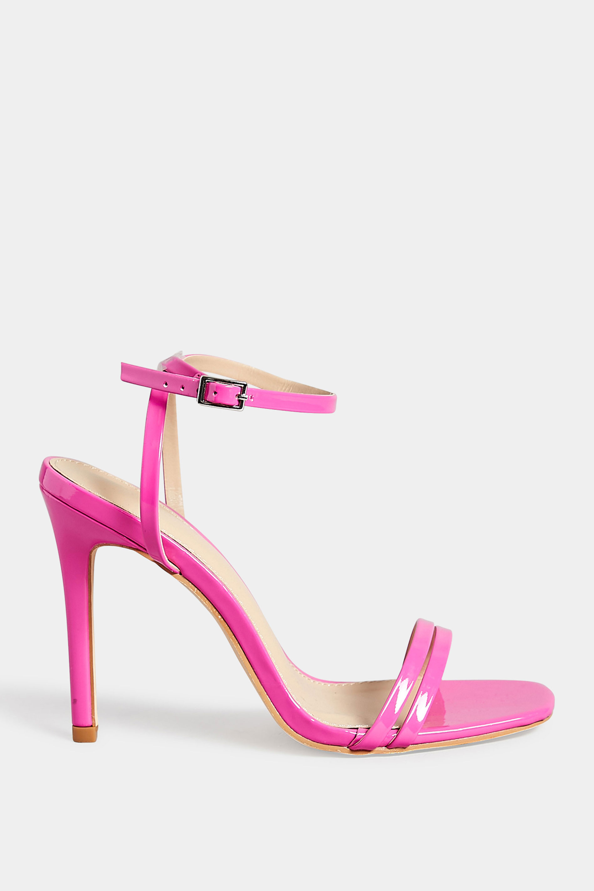 PixieGirl Pink Double Band Heels In Standard Fit | PixieGirl 3