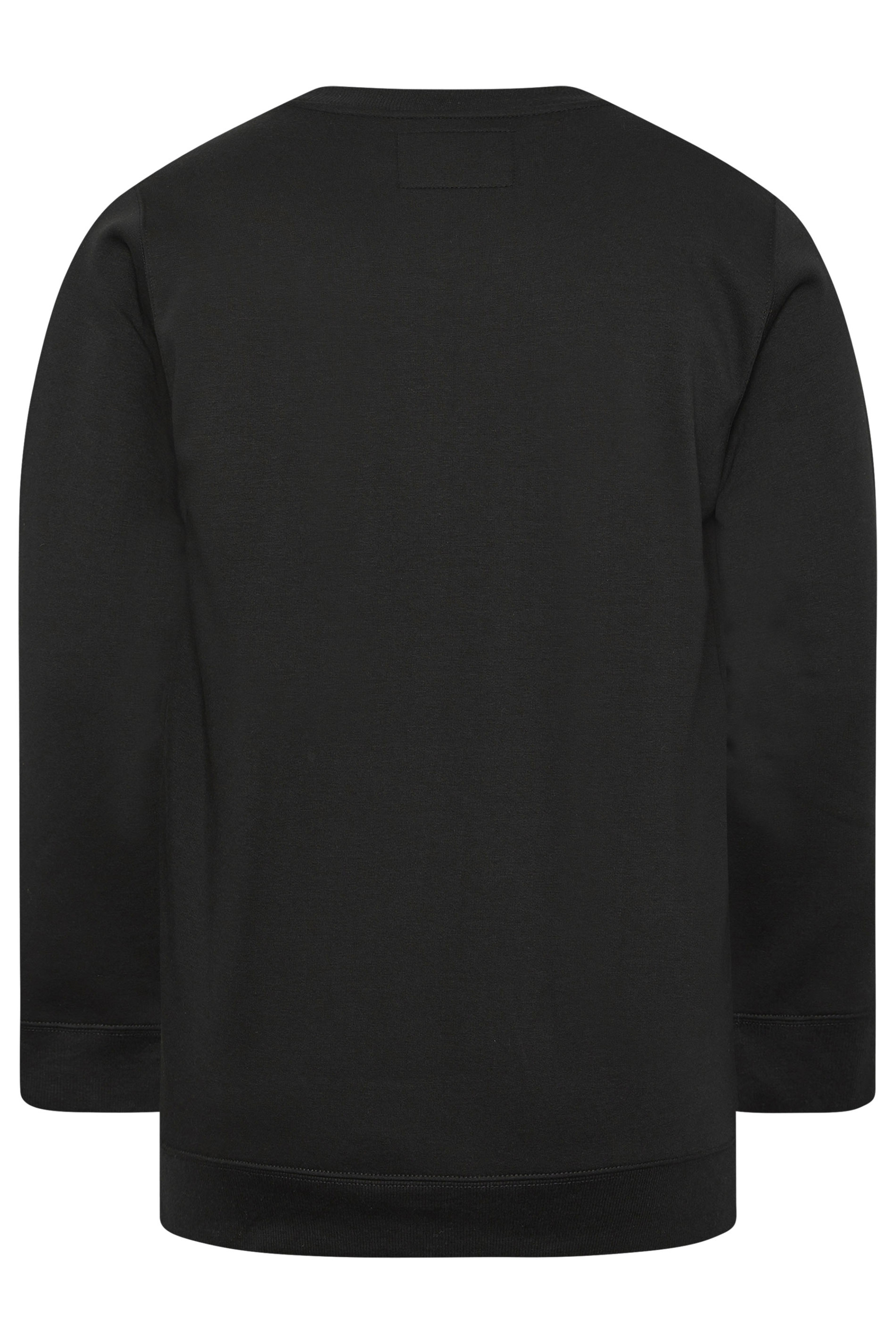 BadRhino Big & Tall Black Crew Neck Sweatshirt | BadRhino 6