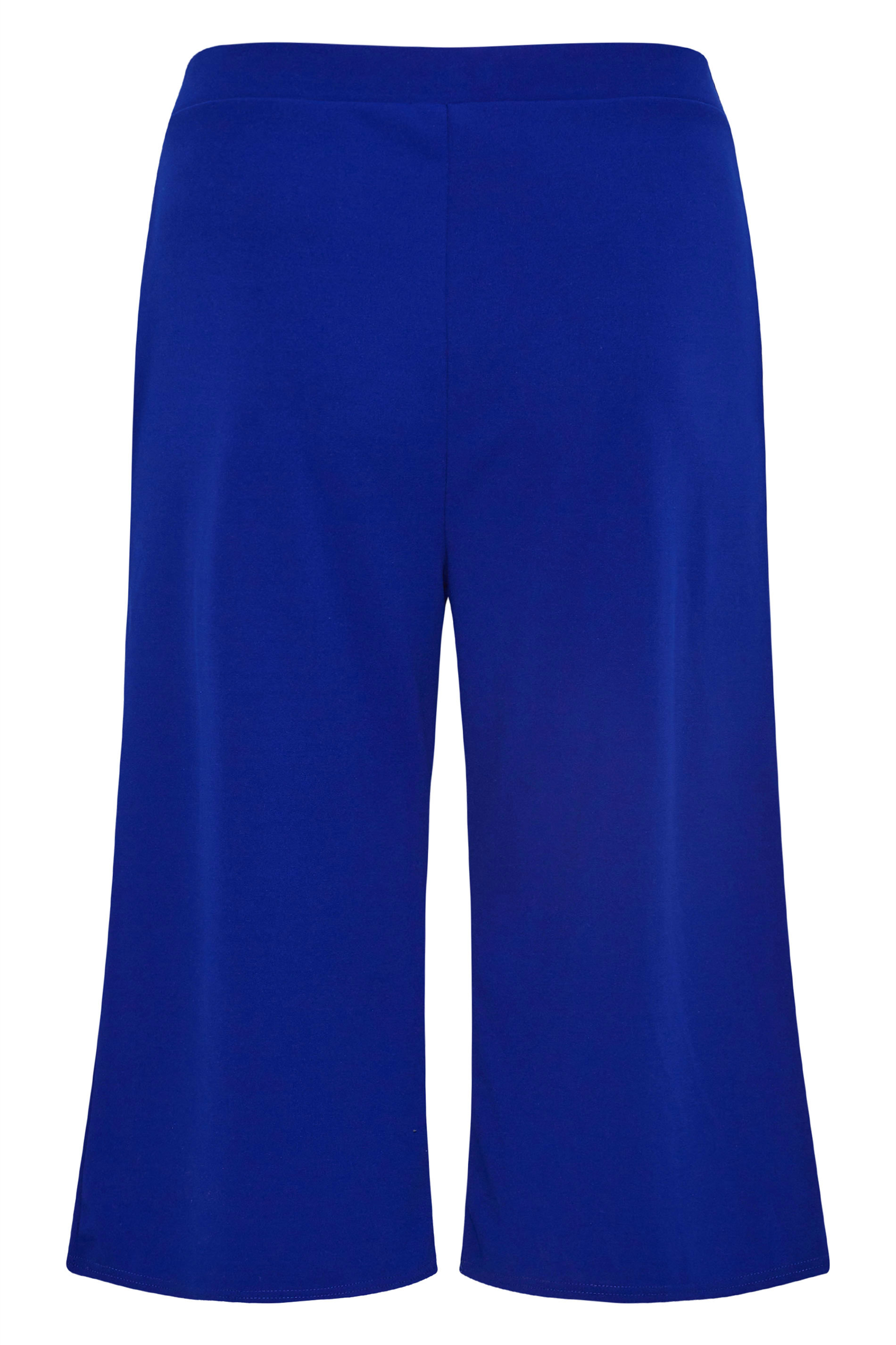 Grande taille  Pantalons Grande taille  Pantacourts | YOURS LONDON - Jupe-Culotte Bleu Roi Coupe Ample - OD74208