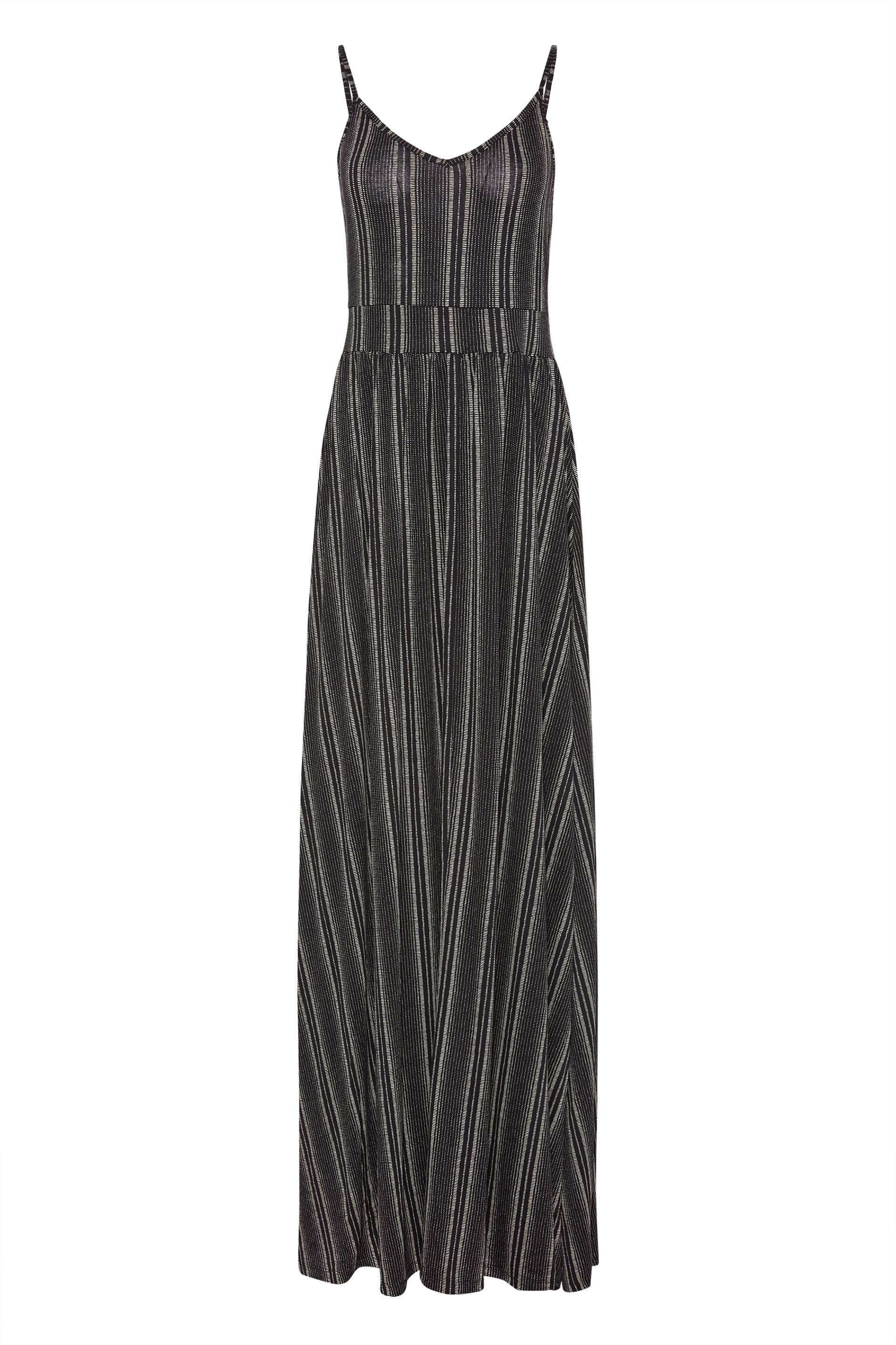 LTS Tall Black Striped Maxi Dress | Long Tall Sally