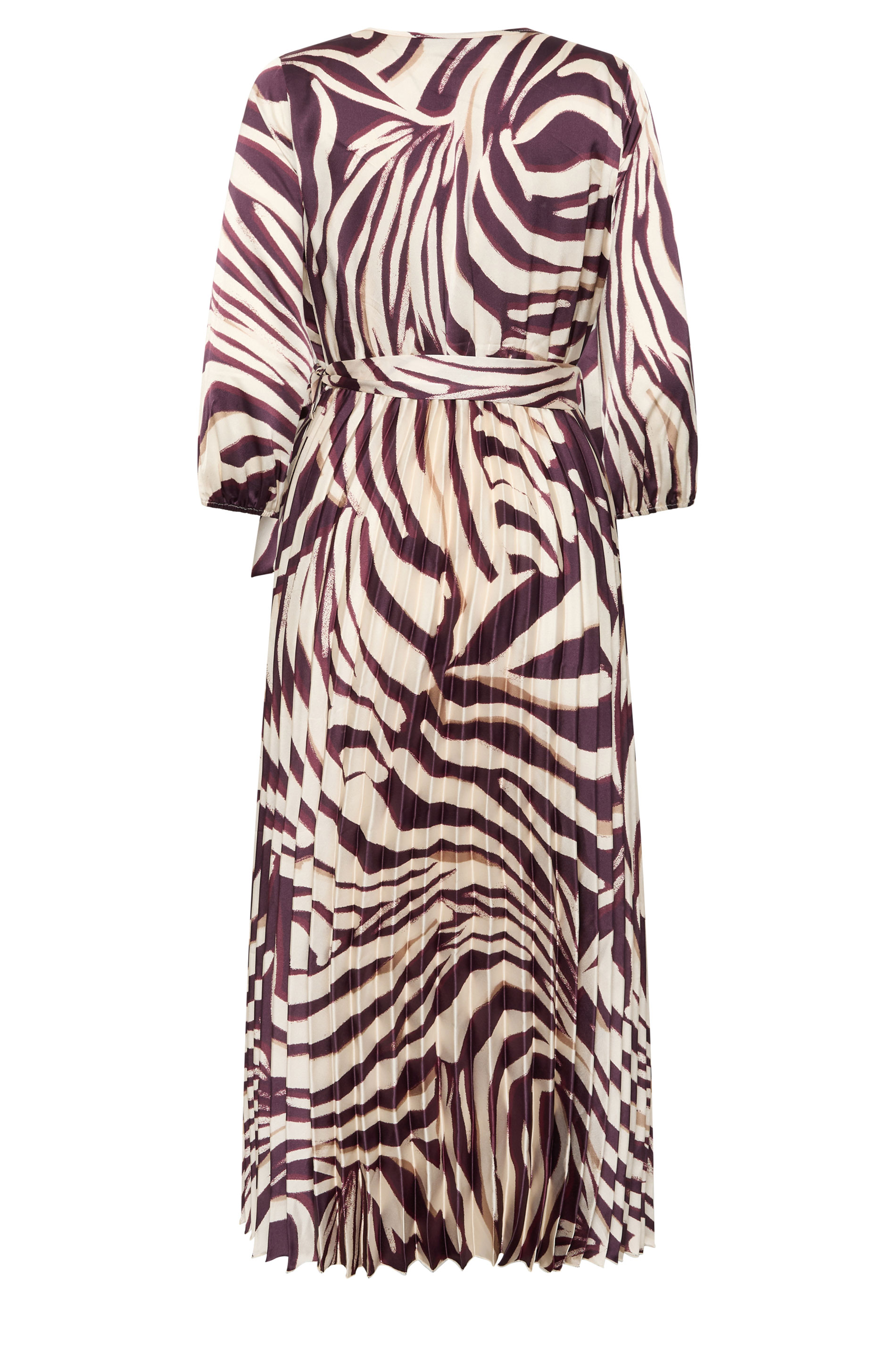 STAR Brown Zebra Pleated Dress | StarByJM 2