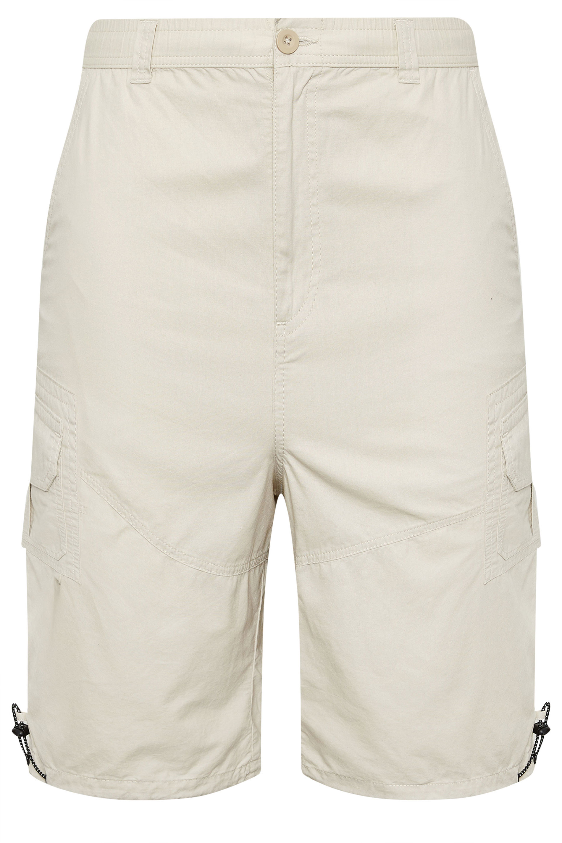 BadRhino Big & Tall Stone Brown Long Length Cargo Shorts | BadRhino 5
