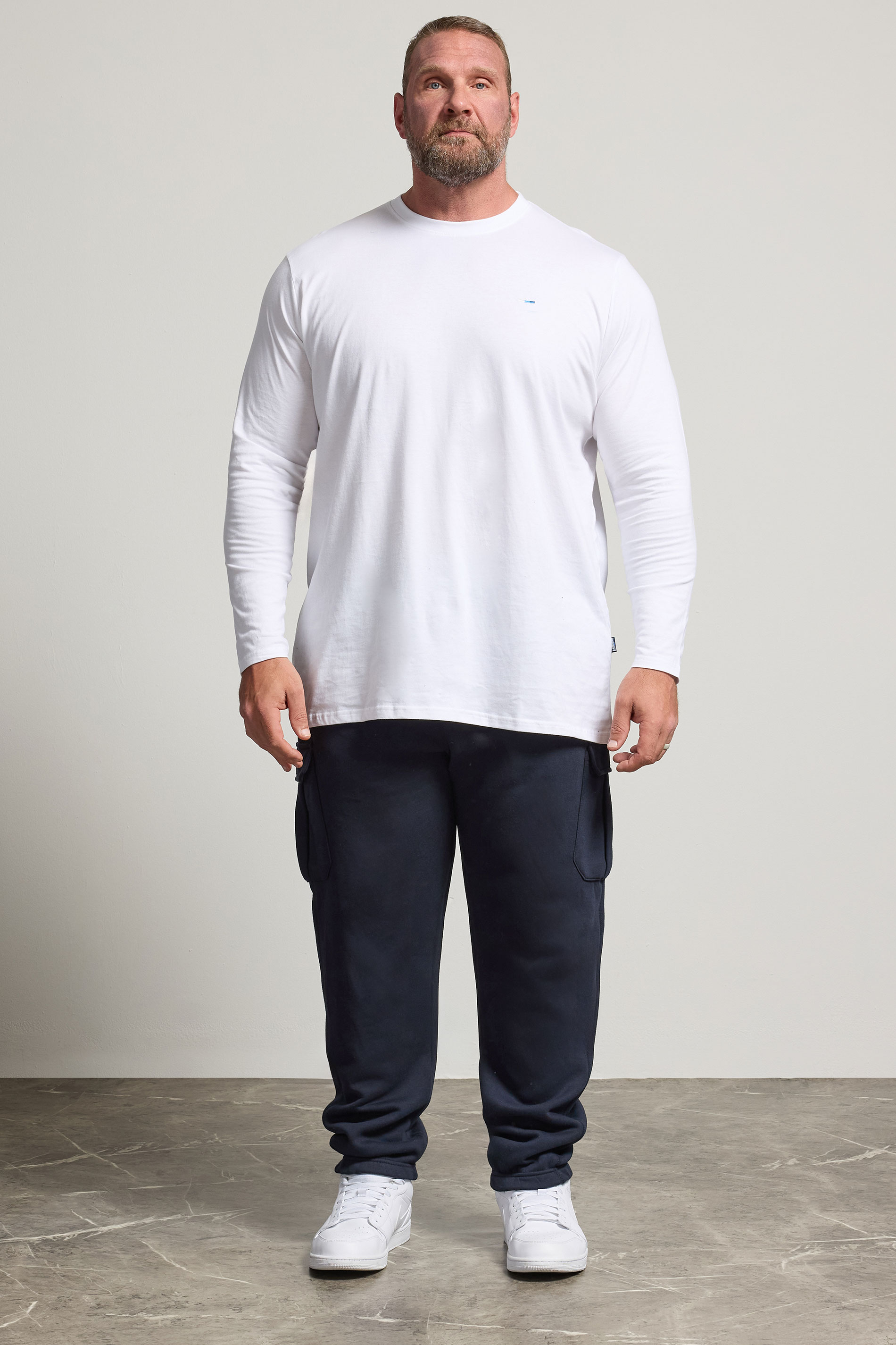 BadRhino Big & Tall Navy Blue Cargo Joggers | BadRhino 1