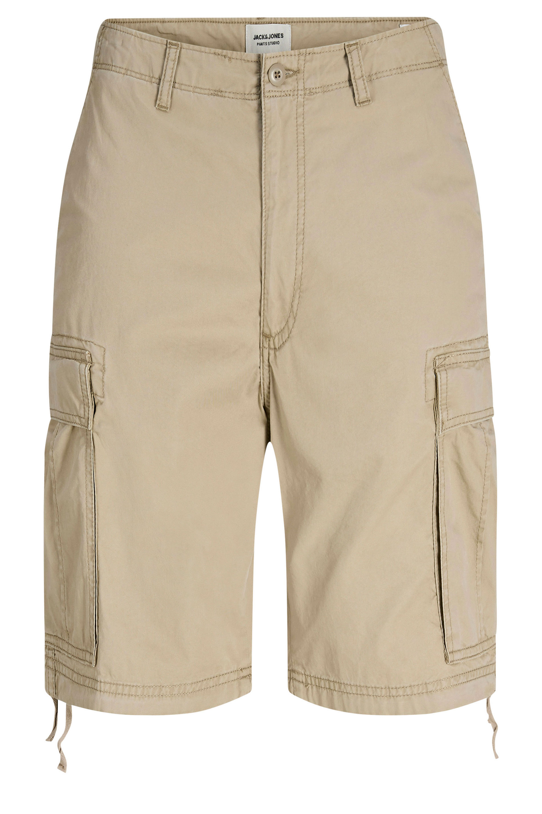 JACK & JONES Big & Tall Crockery Brown Mid Rise Cargo Shorts | BadRhino 2