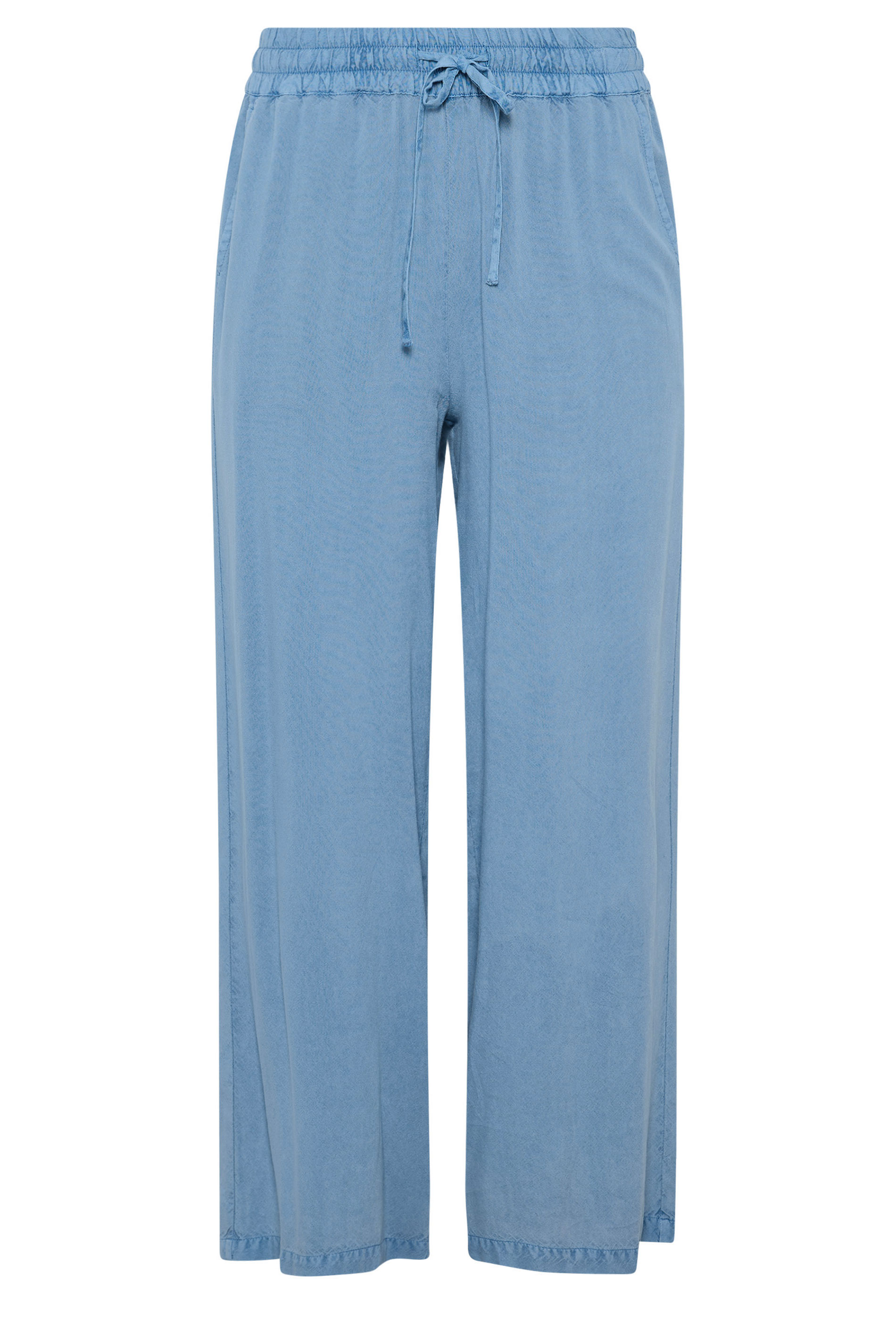 M&Co Light Blue Wide Leg Trousers | M&Co 5