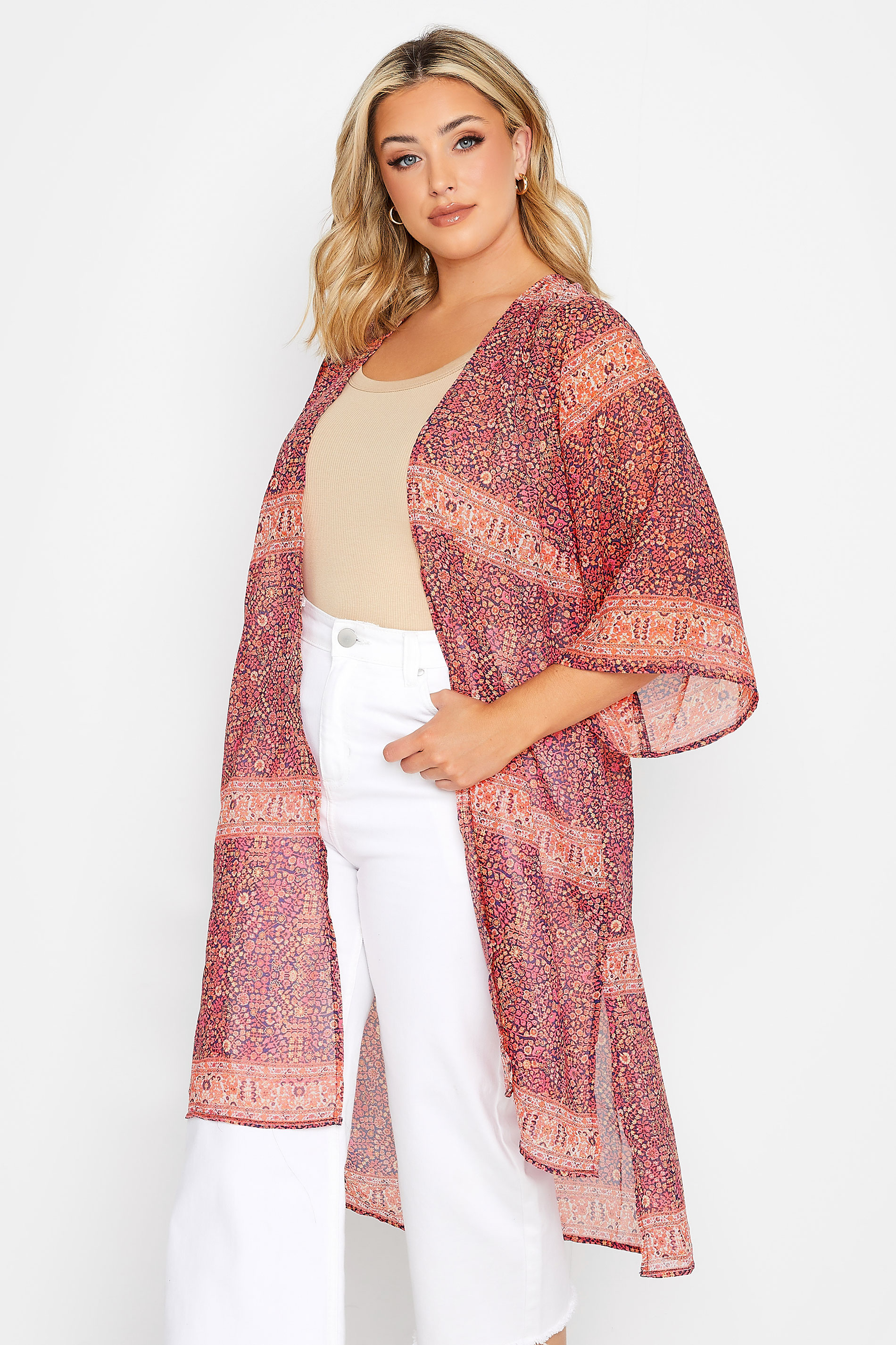 Women Blouse Plus Size Holiday Lace Floral Kimono Cardigan Ladies Summer  Tops | eBay