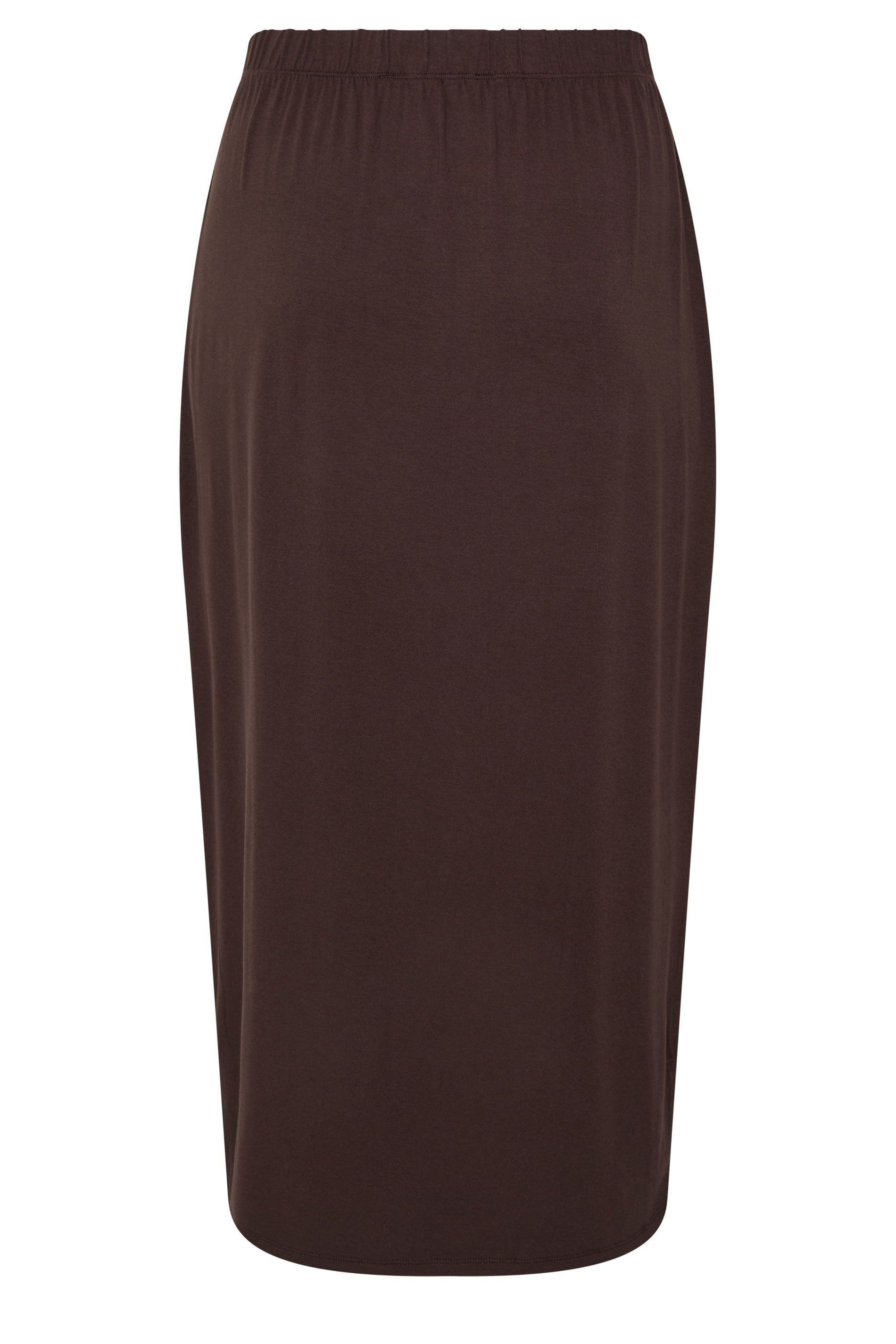 YOURS Plus Size Chocolate Brown Maxi Tube Skirt | Yours Clothing 5