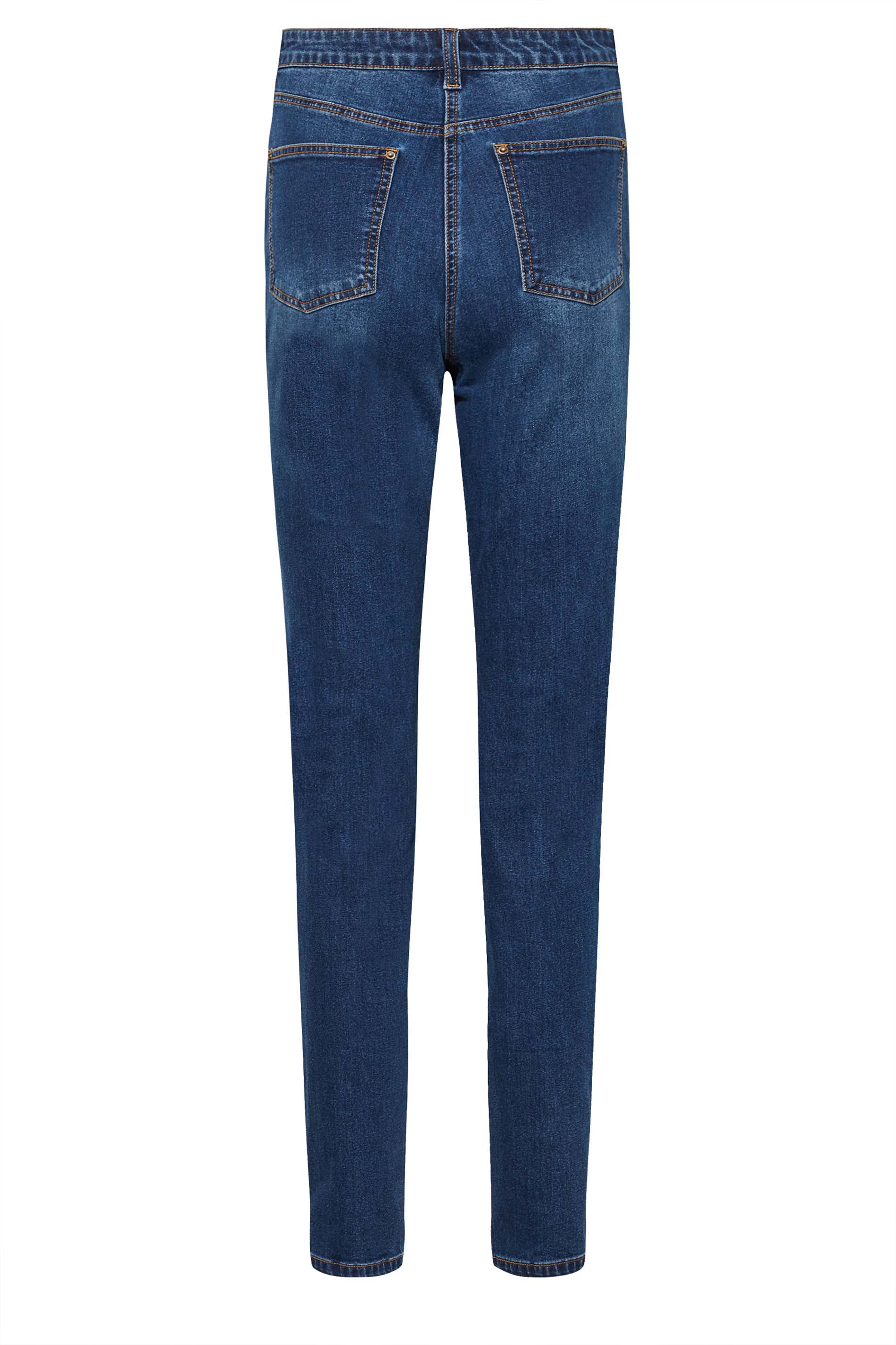LTS Tall Women's Blue Distressed UNA Mom Jeans | Long Tall Sally