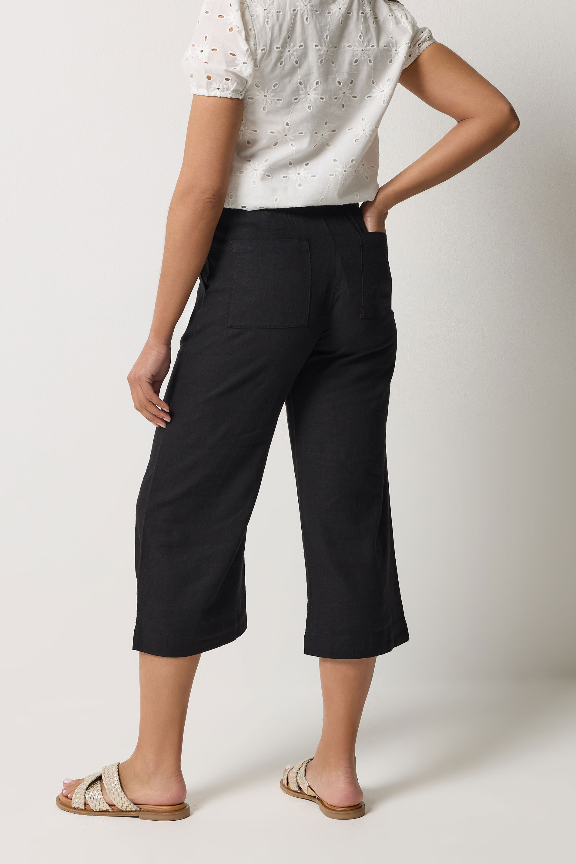 M&Co Black Linen Culottes | M&Co 2