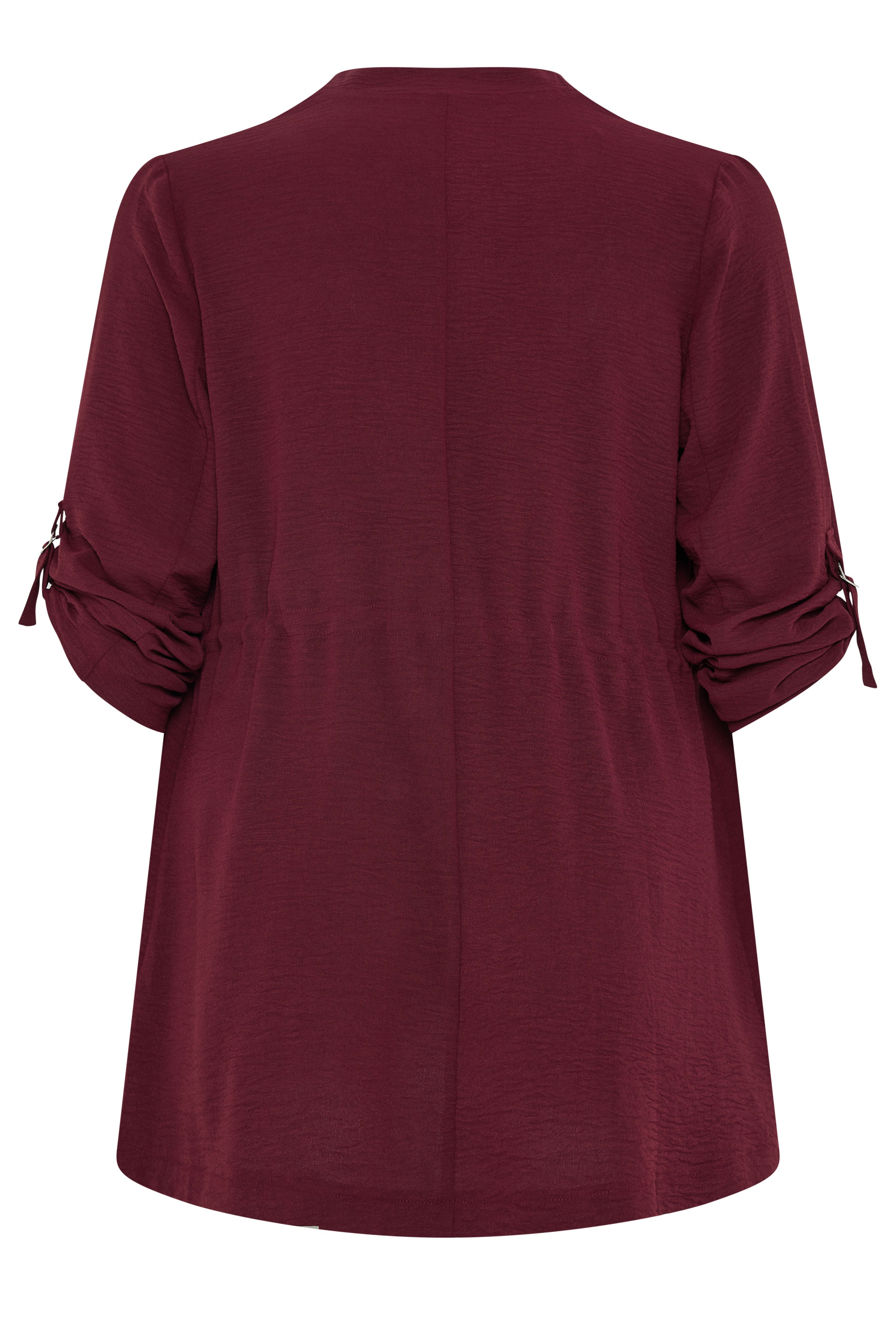 EVANS Plus Size Berry Red Lightweight Waterfall Jacket | Evans 6