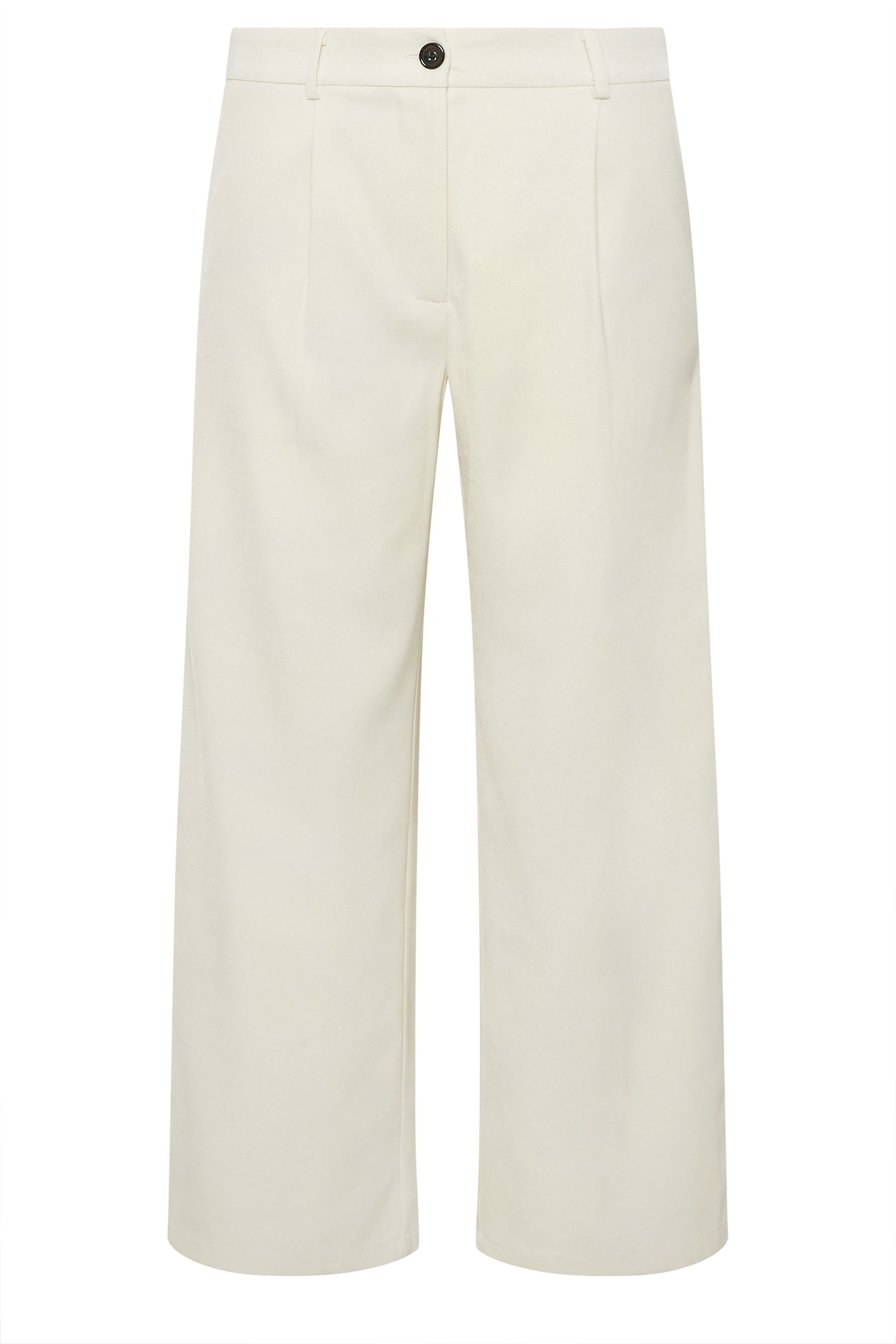 PixieGirl Petite Women's Ivory White Formal Wide Leg Trousers | PixieGirl 6