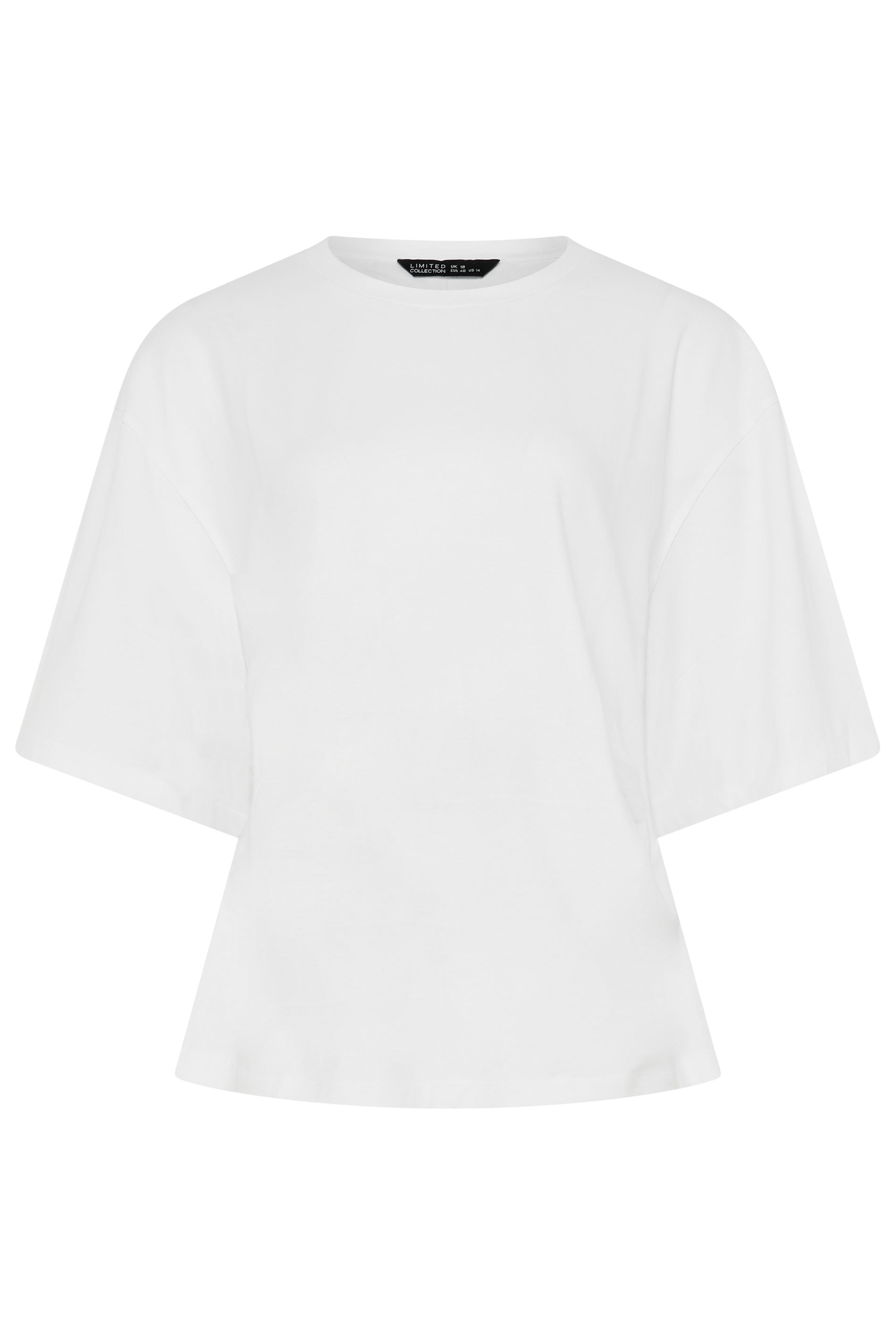 LIMITED COLLECTION Plus Size White Corset Seam T-Shirt | Yours Clothing 5
