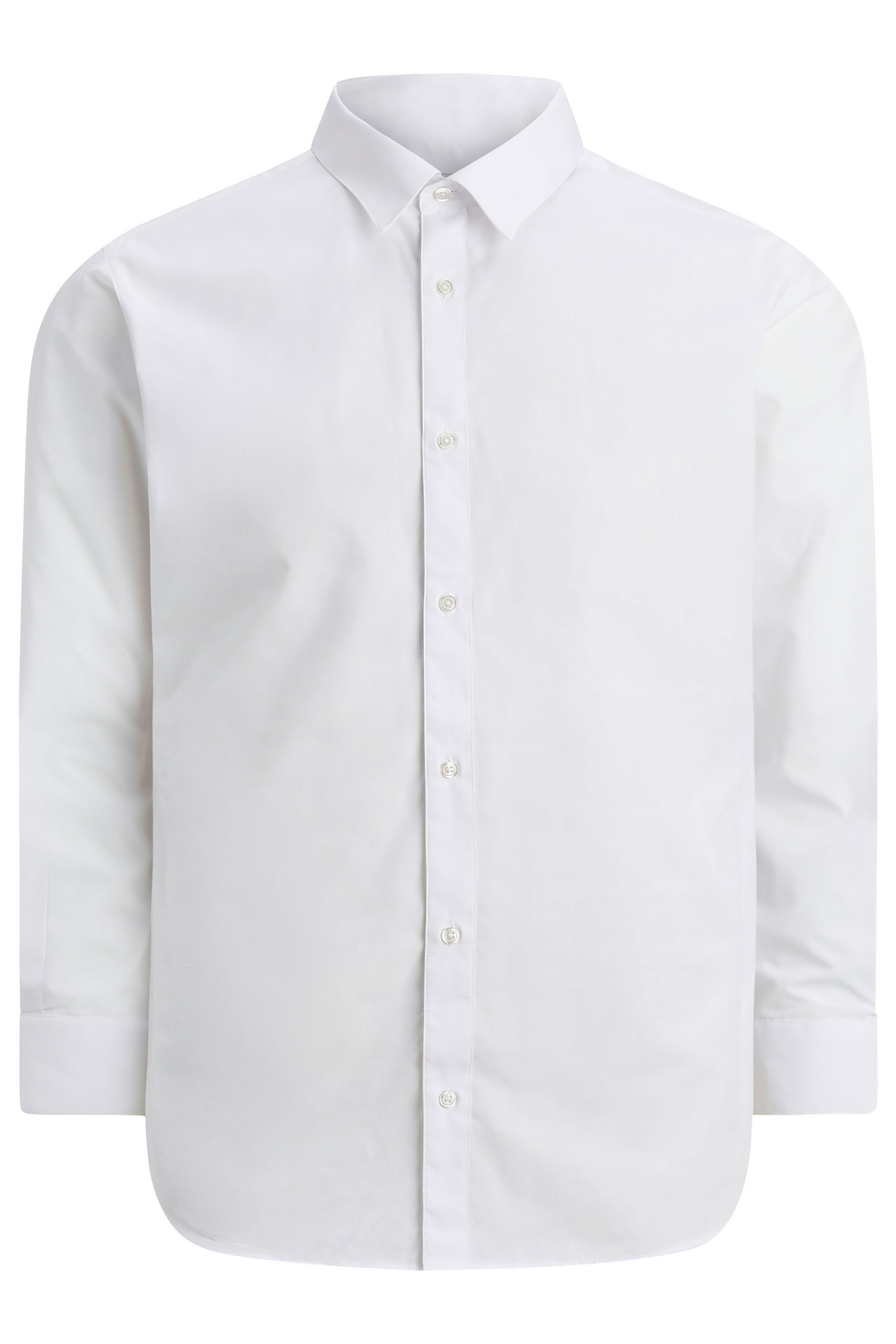 JACK & JONES Big & Tall White Long Sleeve Shirt | BadRhino 2