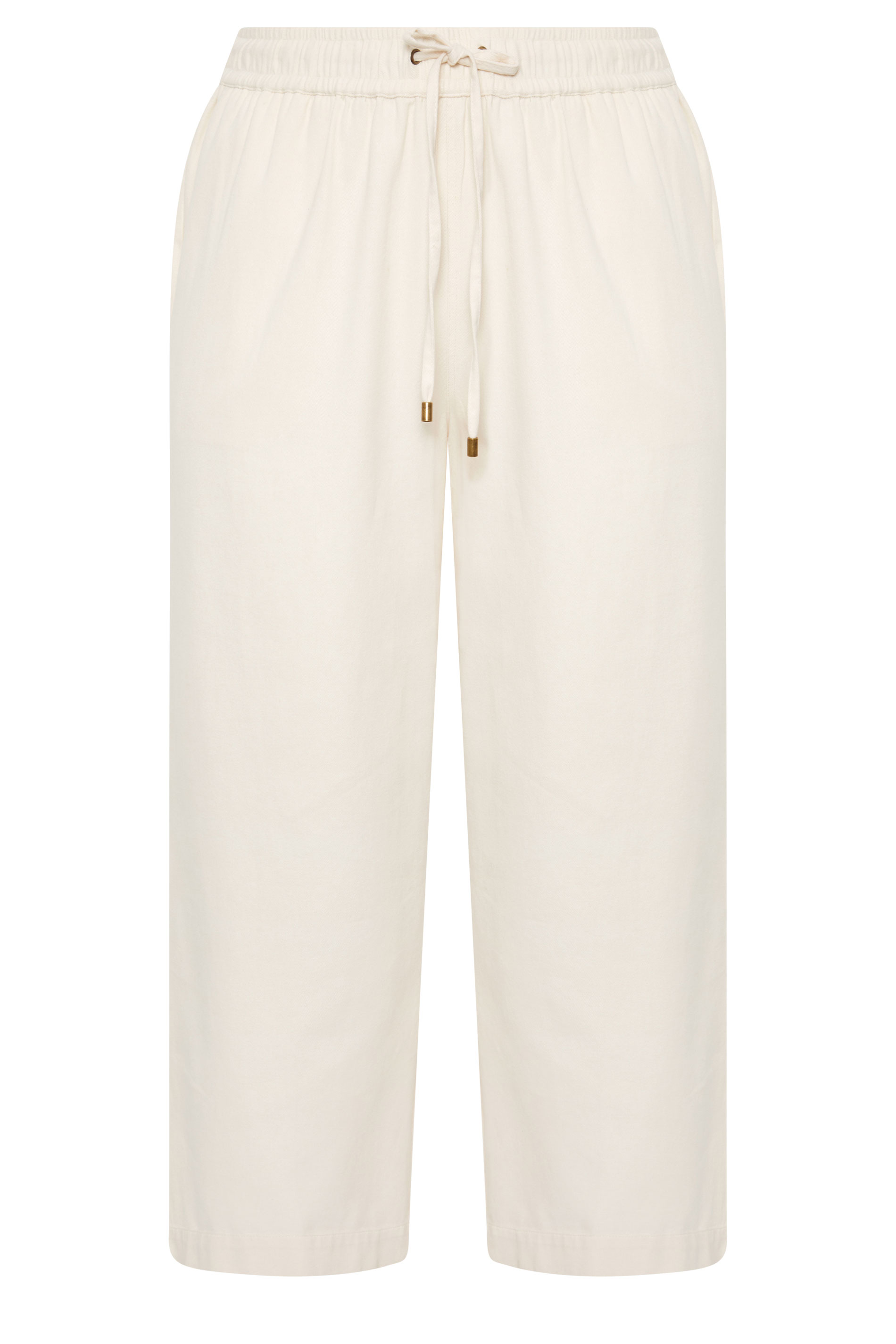 EVANS Plus Size Ivory White Wide Leg Jeans | Evans 5