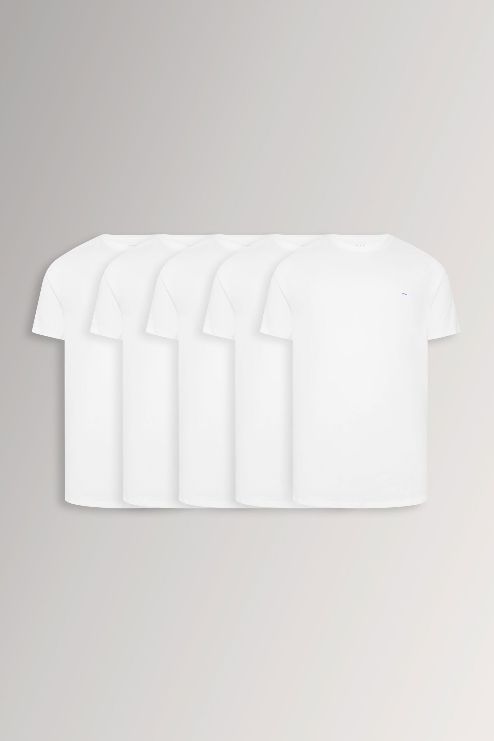 BadRhino Big & Tall 5 PACK White Extra Long Core T-Shirts | BadRhino 1