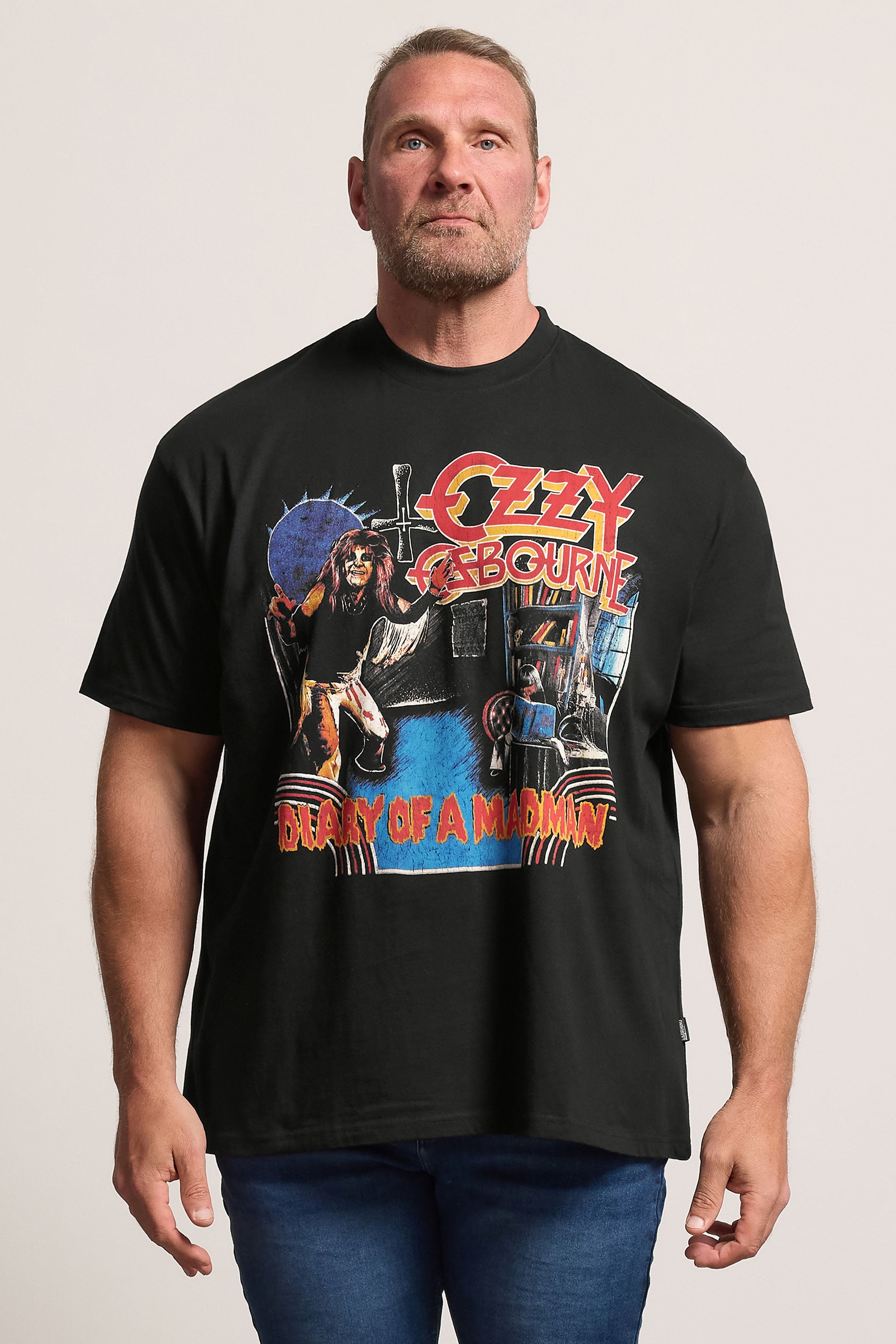 BadRhino Big & Tall Black 'Ozzy Osbourne' Graphic Short Sleeve T-Shirt | BadRhino 3