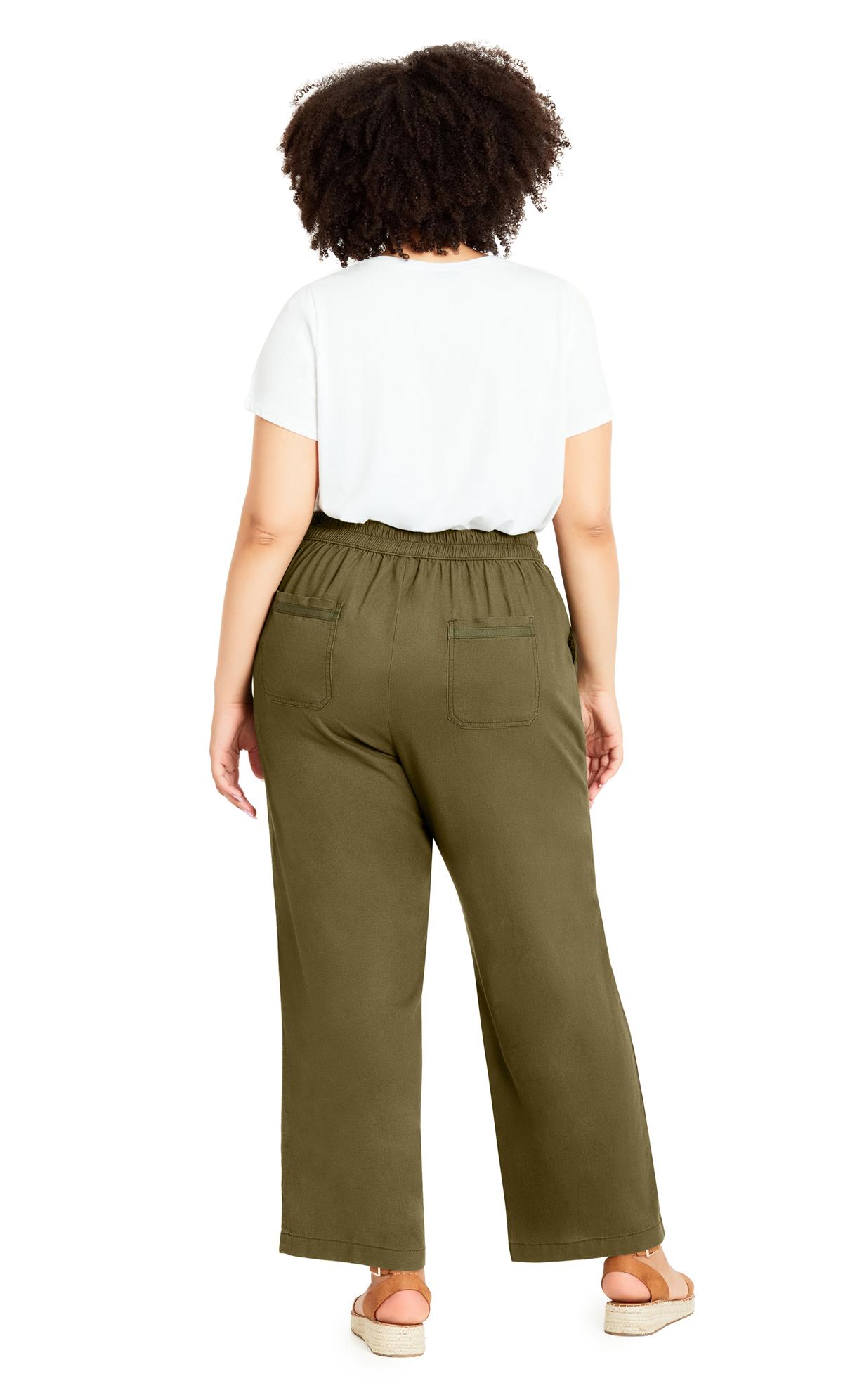 Linen Blend Sage Trouser 3