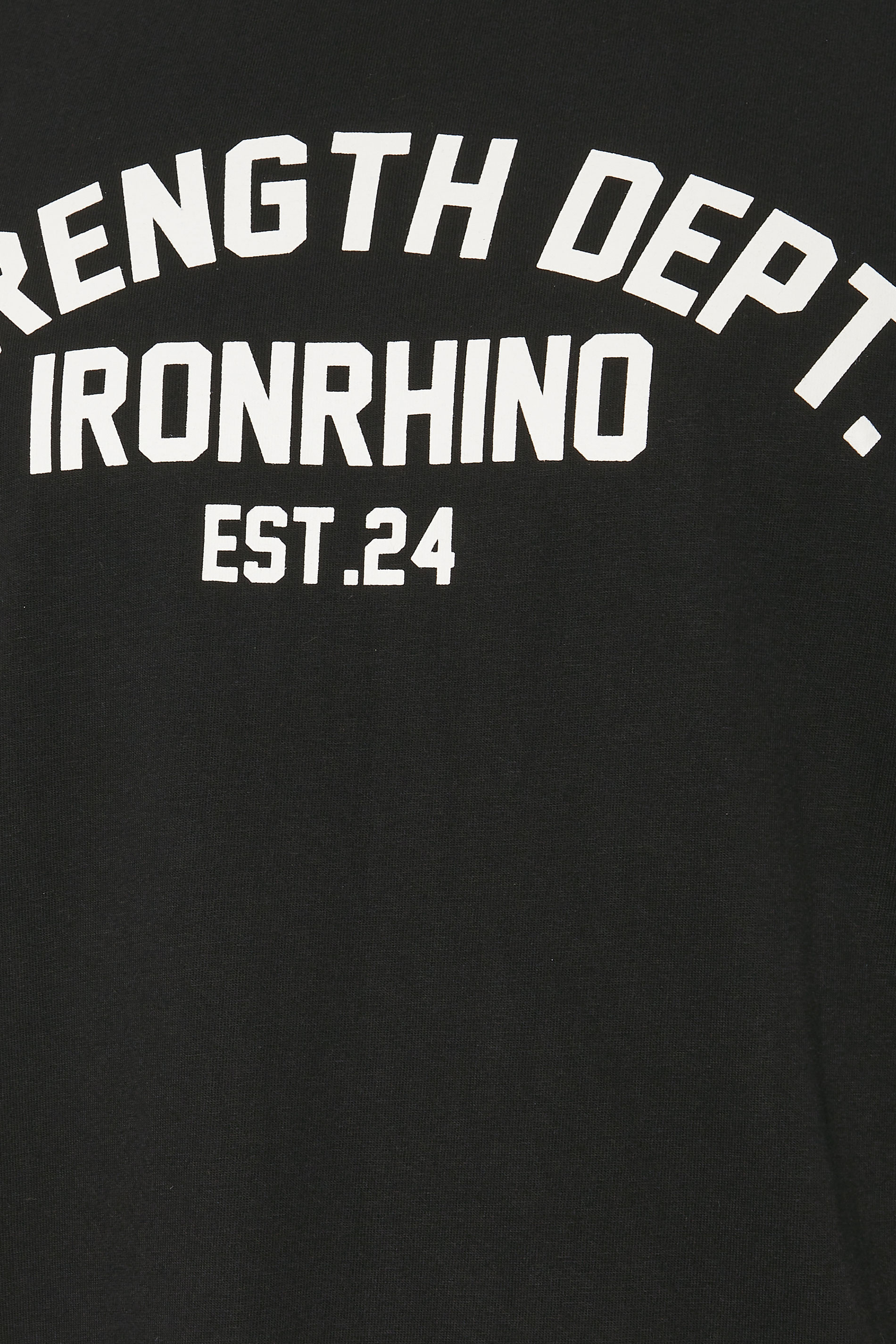 IronRhino Big & Tall Black Strength Dept T-Shirt | BadRhino 8