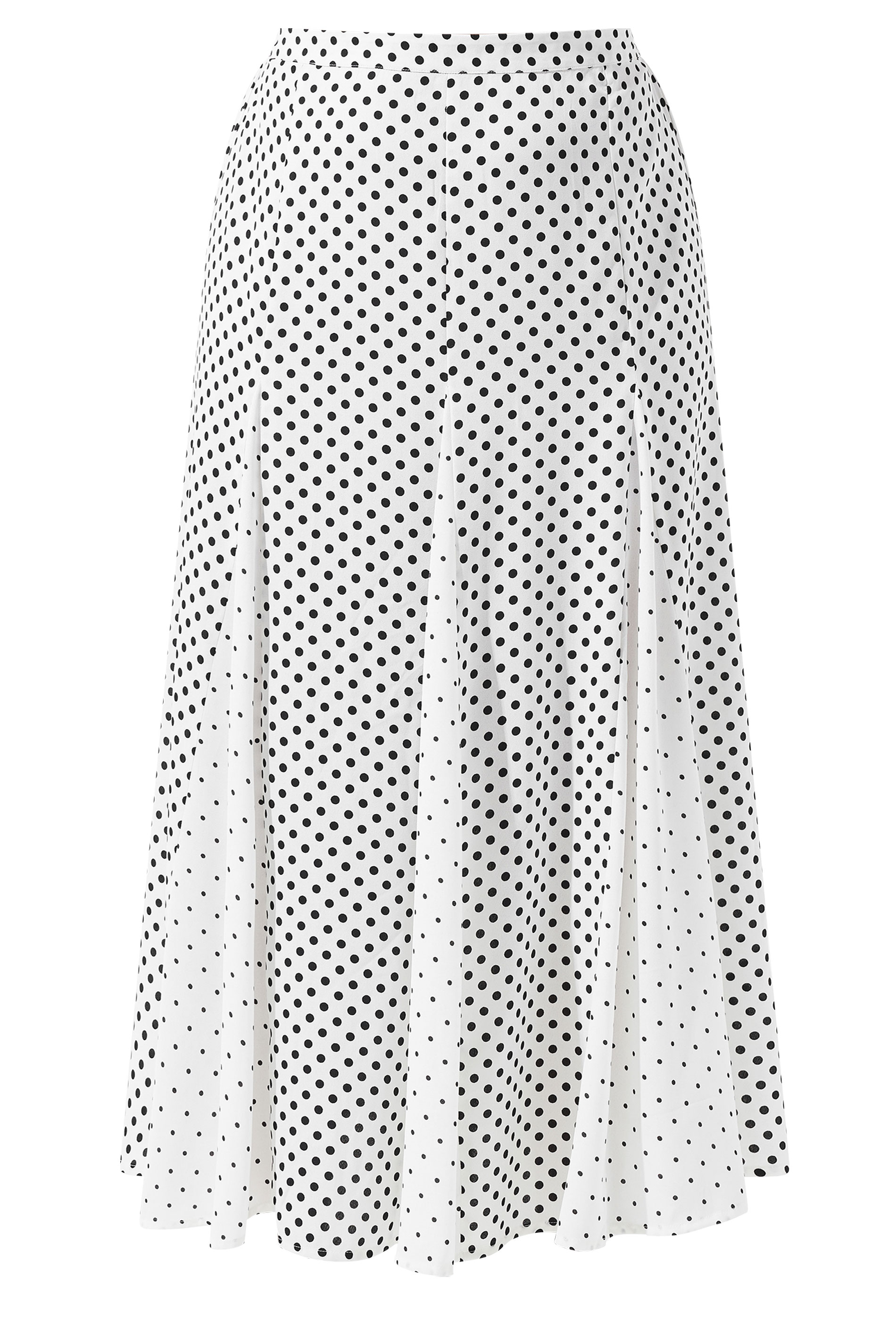 LIMITED COLLECTION Plus Size White Polka Dot Skirt | Yours Clothing 5