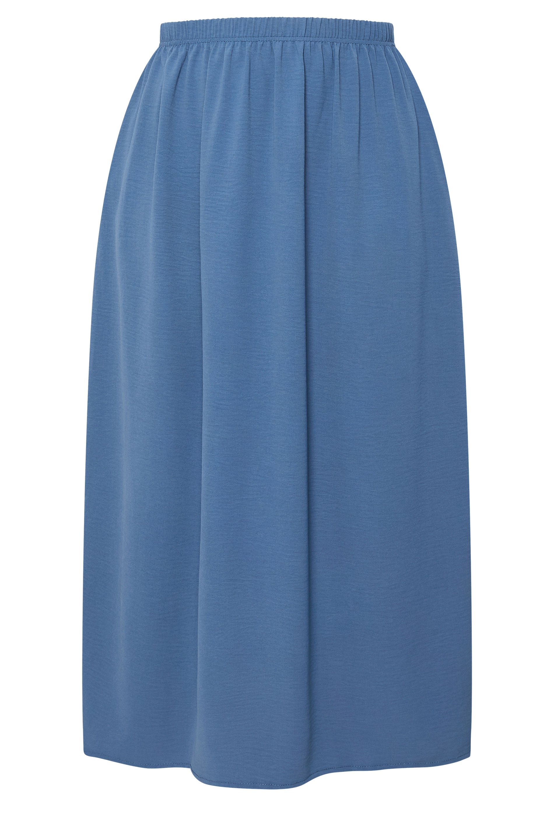 YOURS Plus Size Navy Blue Midi Skirt | Yours Clothing 5
