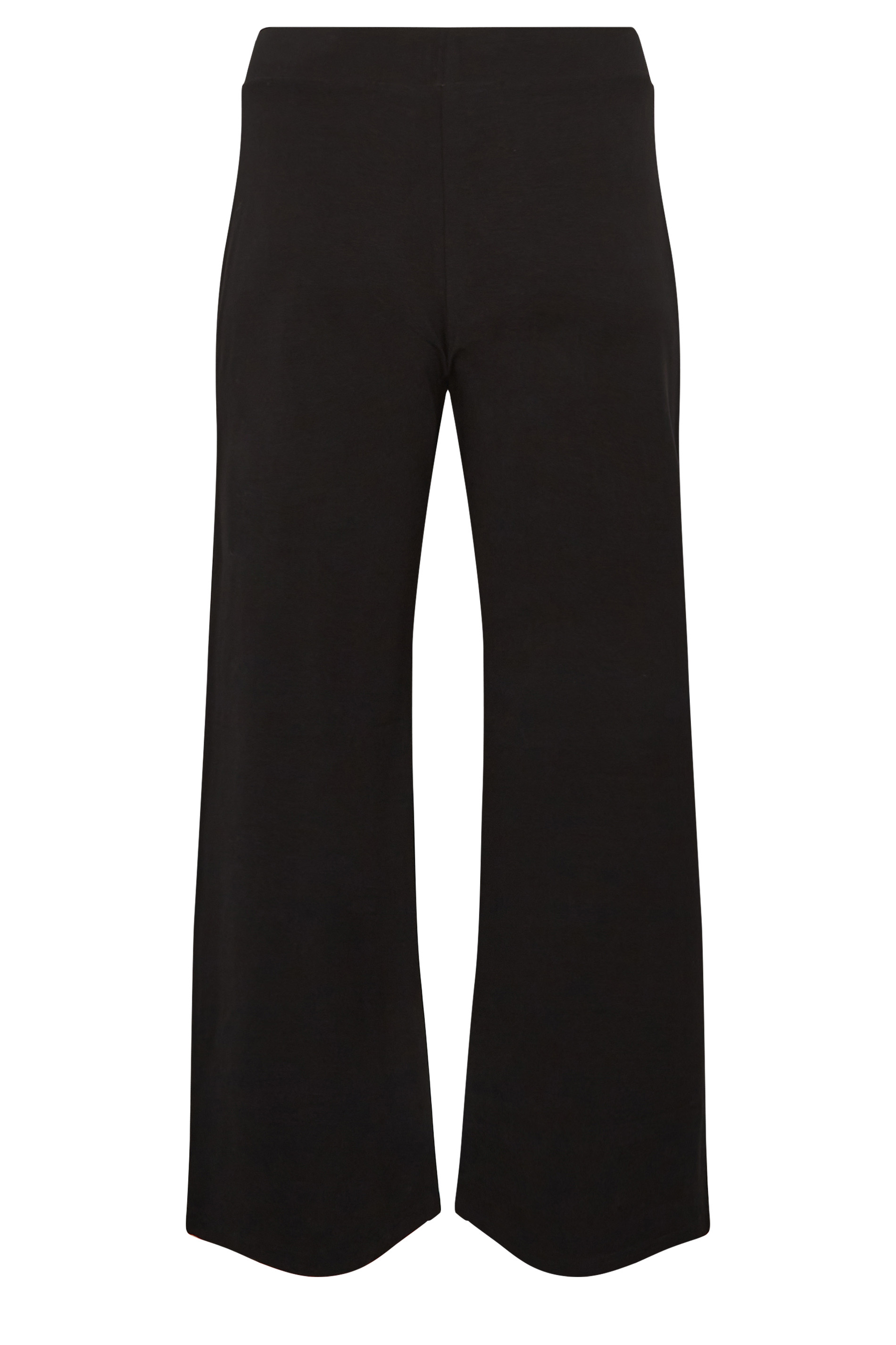 PixieGirl Petite Women's Black Cotton Wide Leg Yoga Pants | PixieGirl  7