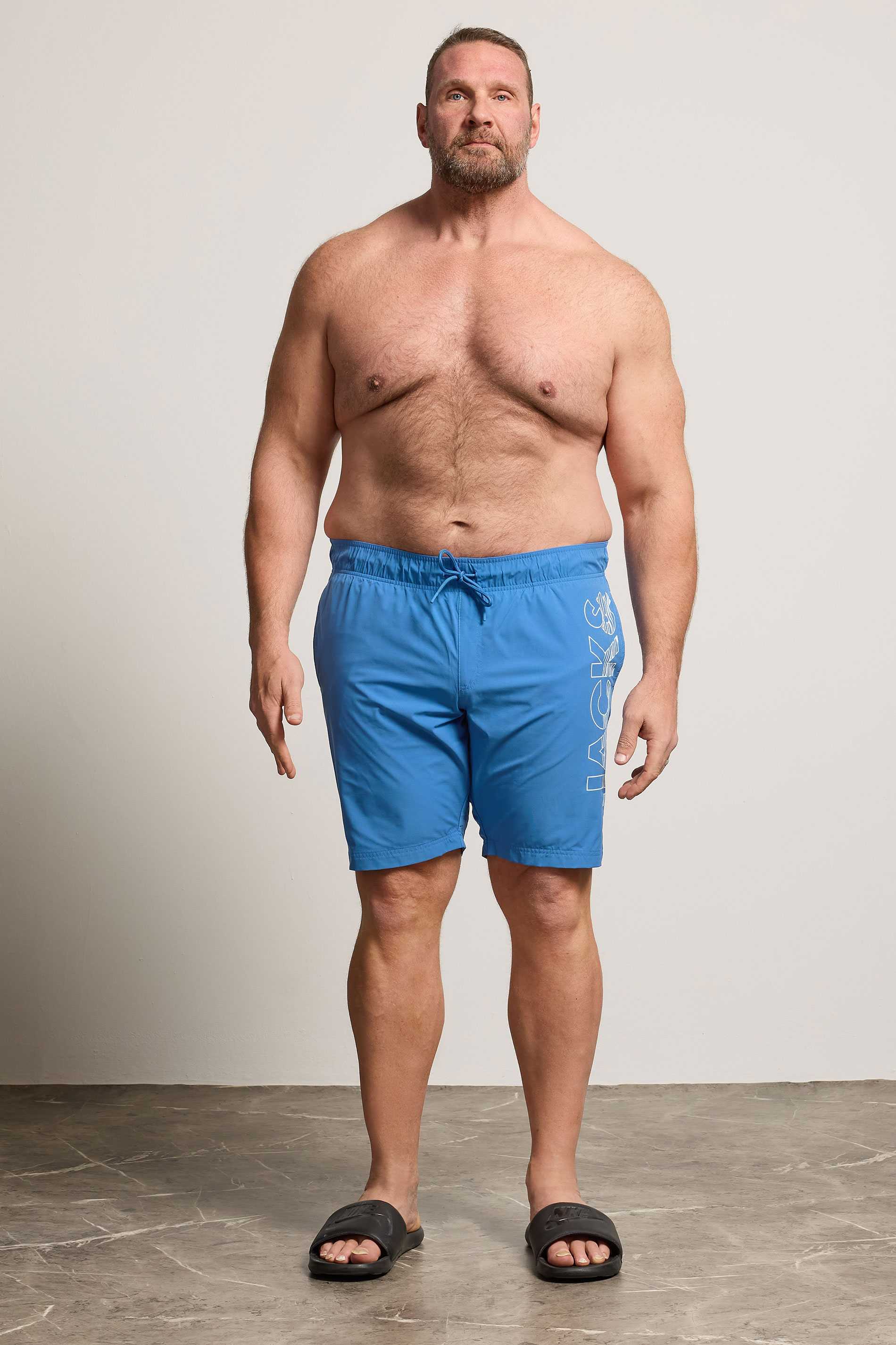 JACK & JONES Big & Tall 2 Pack Celestial Blue Swim Shorts | BadRhino 4