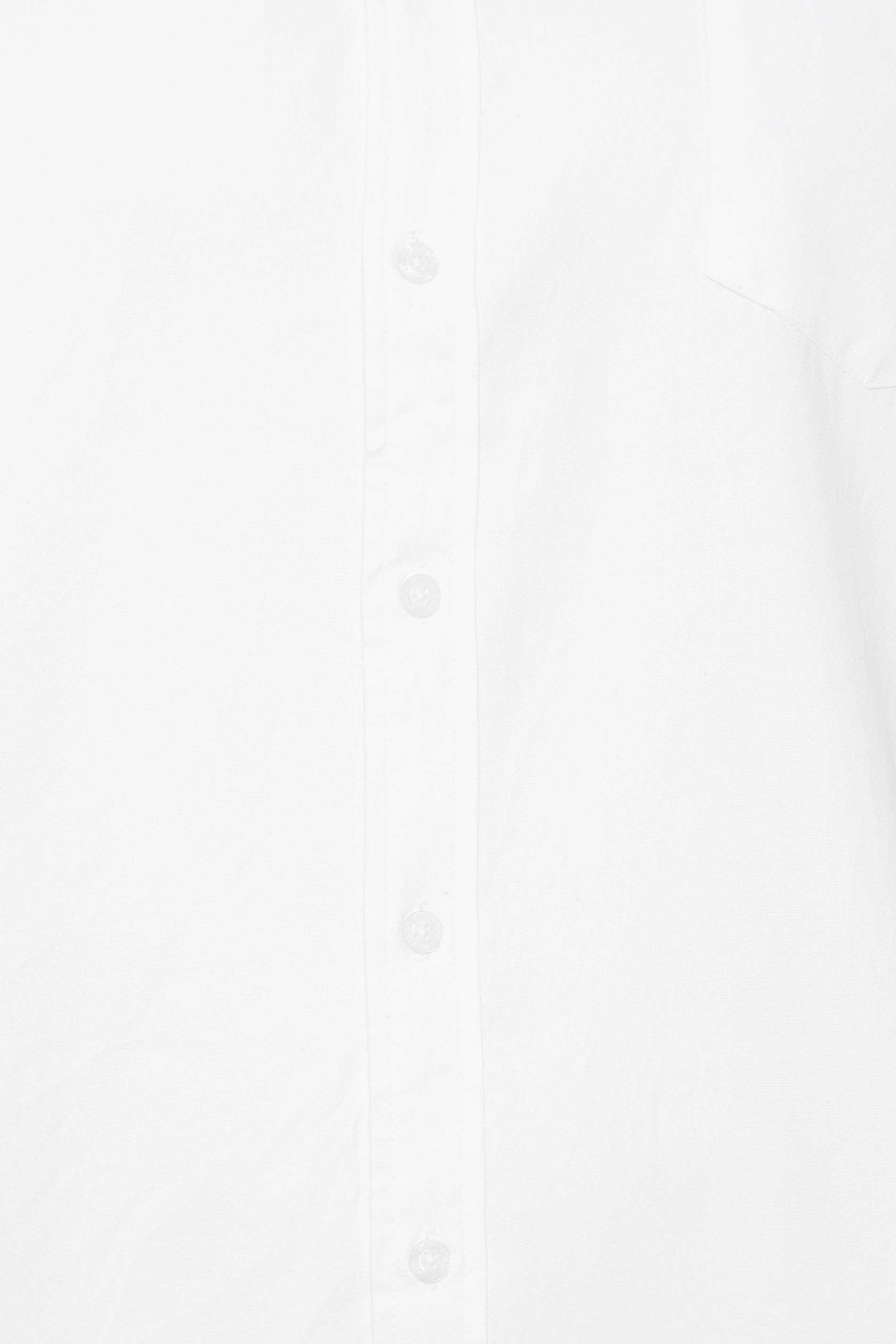 D555 Big & Tall White Long Sleeve Oxford Shirt | BadRhino 2