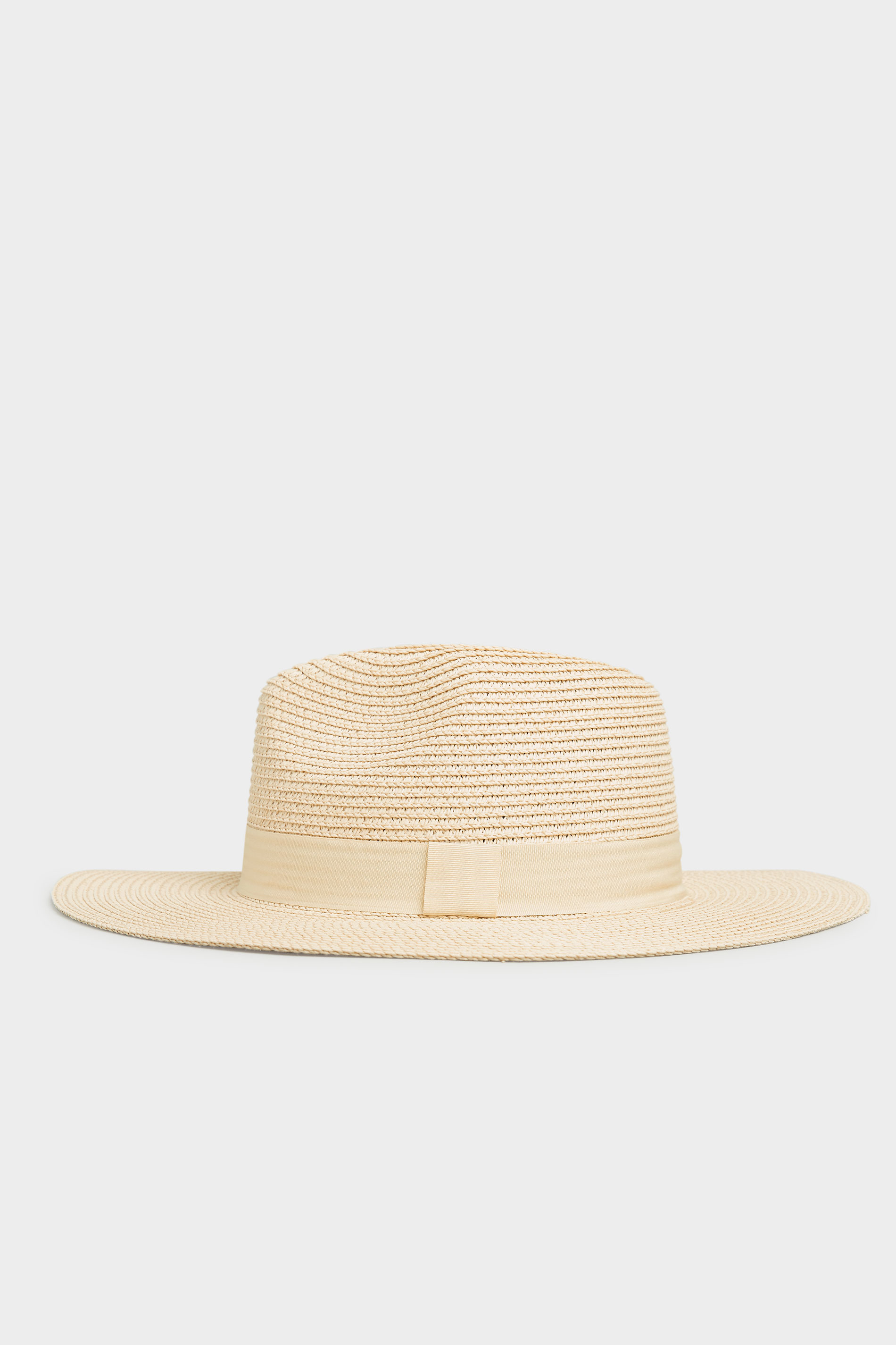 Cream Straw Fedora Hat | Yours Clothing  3