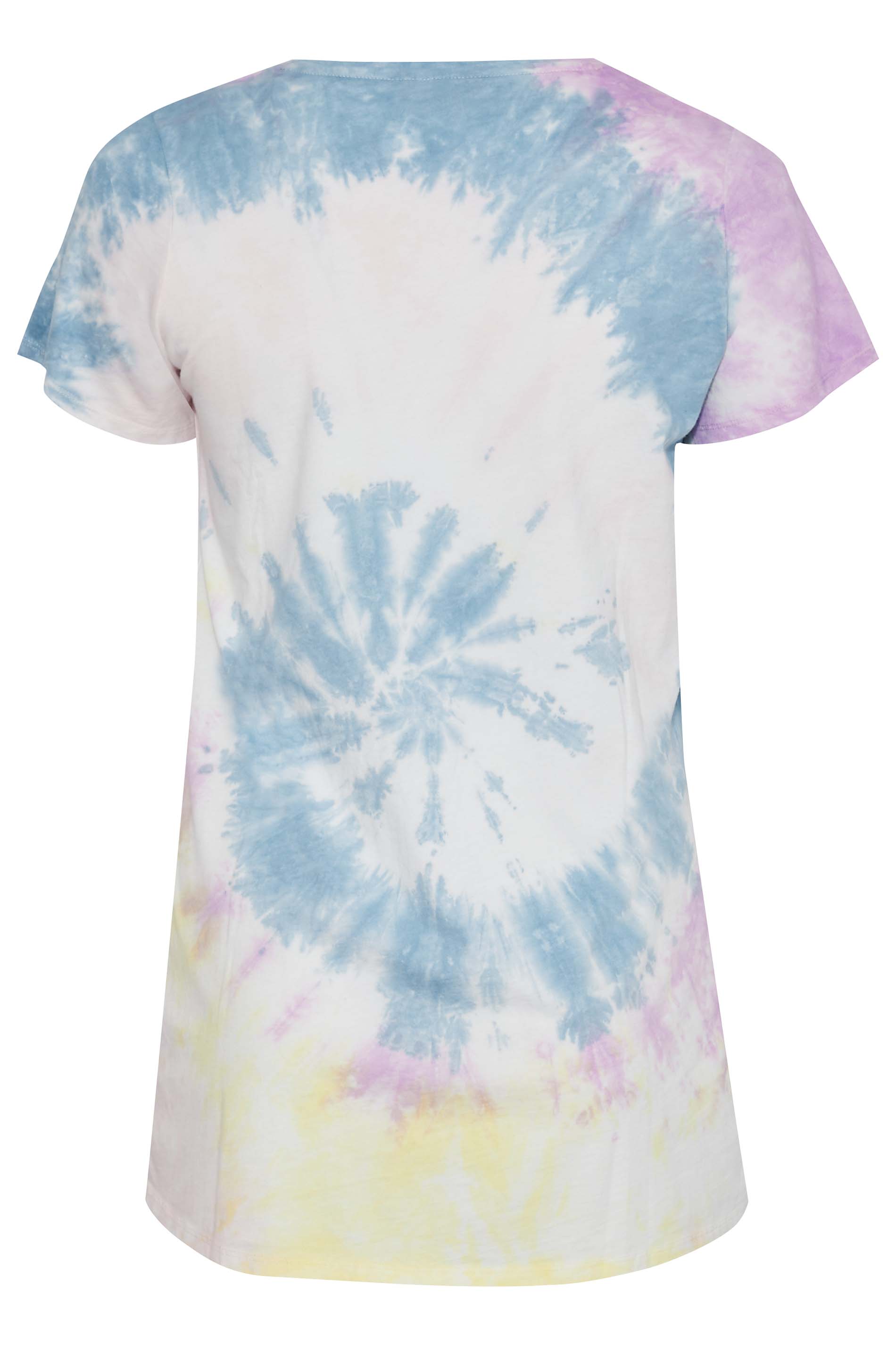Grande taille  Tops Grande taille  T-Shirts | Curve White Tie Dye Cotton T-Shirt - XP25025