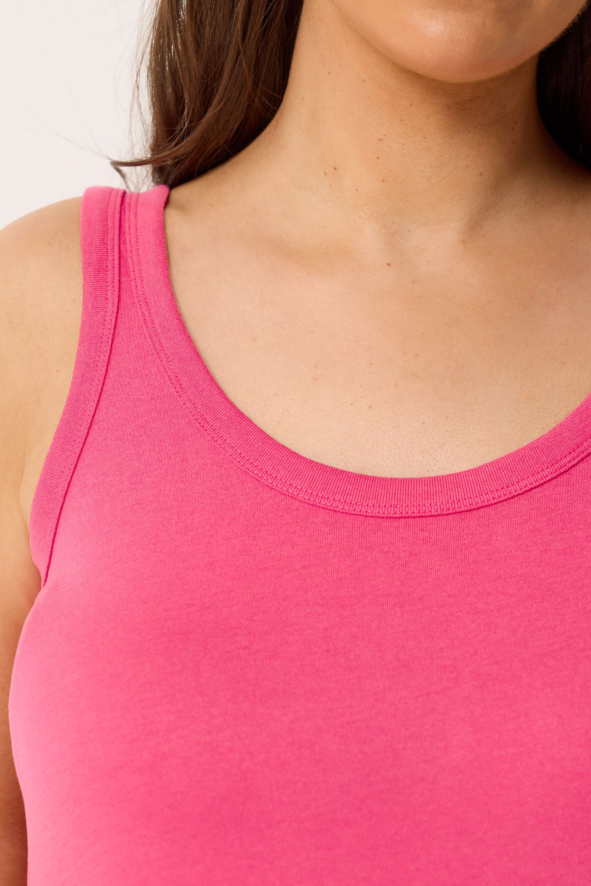 YOURS Plus Size Pink Core Vest Top | Yours Clothing 4